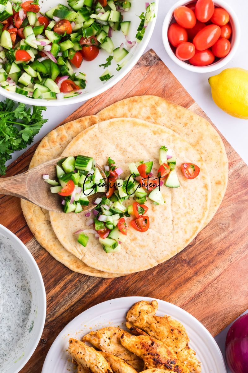 Chicken Gyros + Tzatziki Sauce - Set 1 of 2