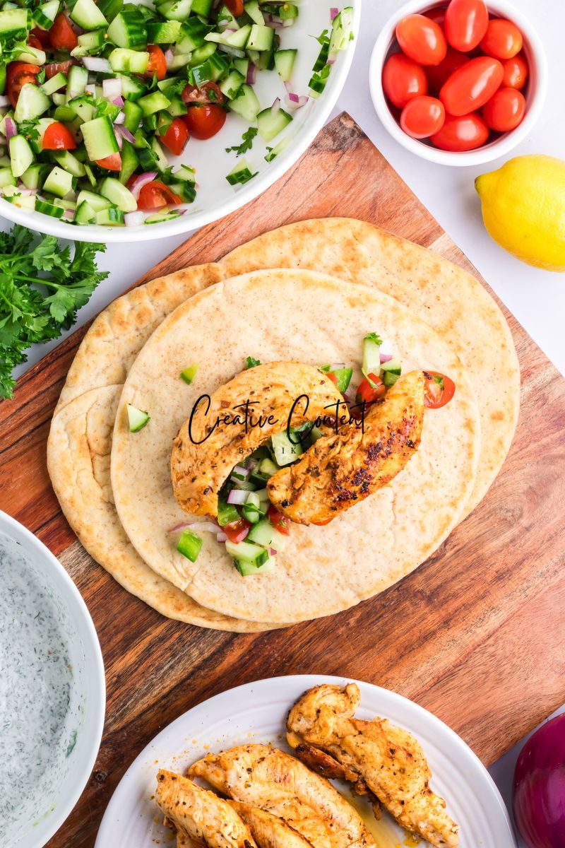 Chicken Gyros + Tzatziki Sauce - Set 1 of 2