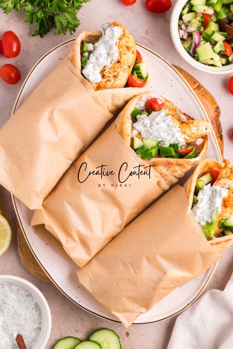 Chicken Gyros + Tzatziki Sauce - Set 1 of 2