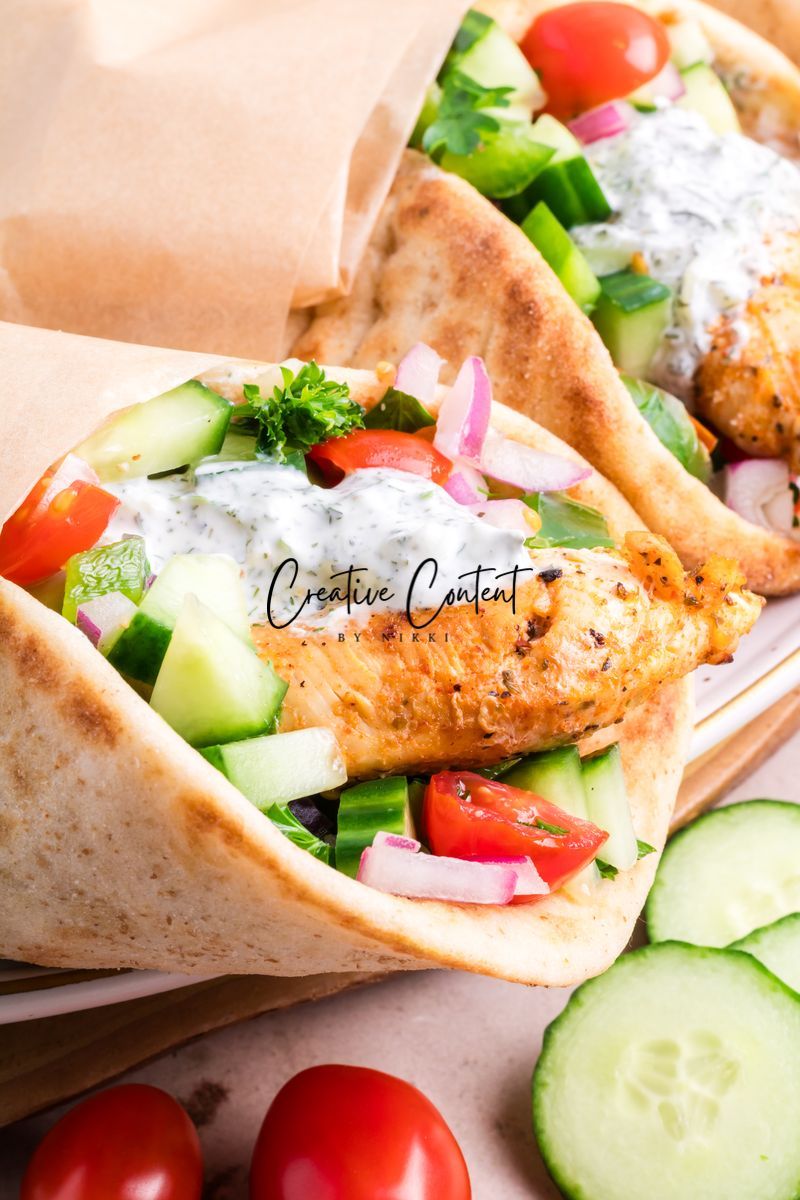 Chicken Gyros + Tzatziki Sauce - Set 1 of 2