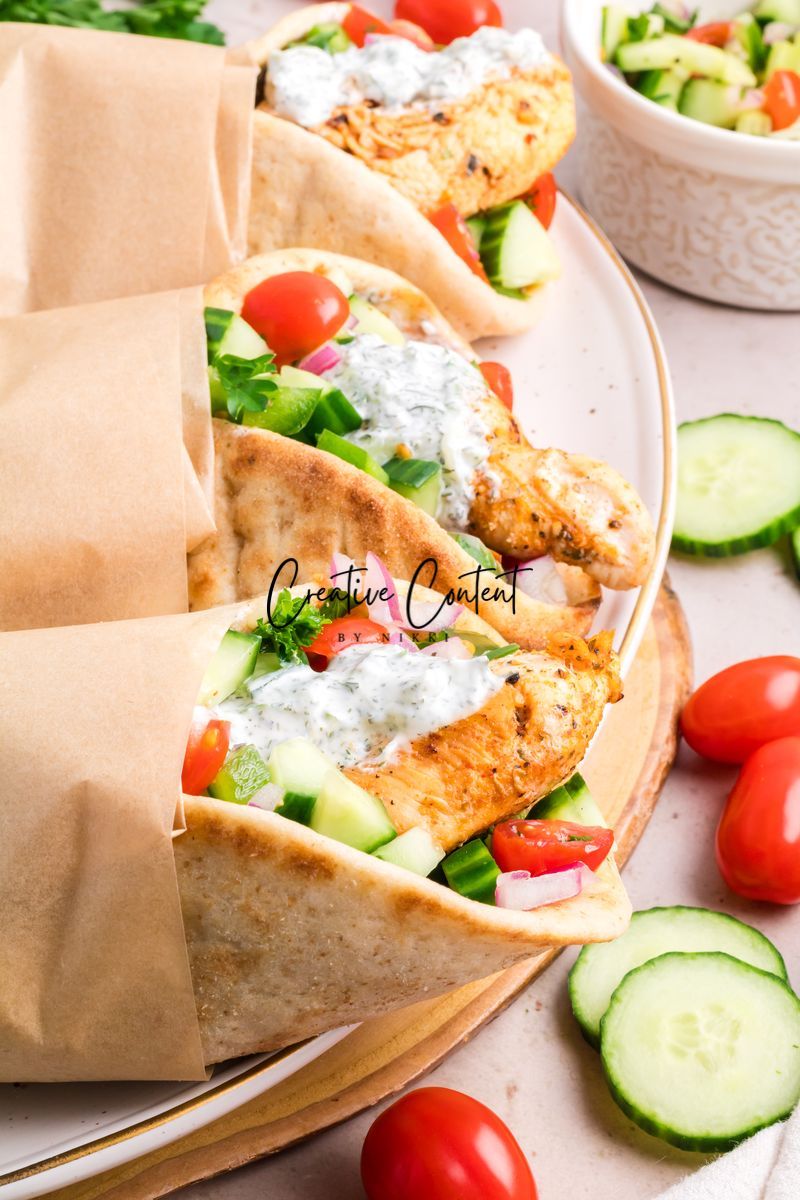 Chicken Gyros + Tzatziki Sauce - Set 1 of 2