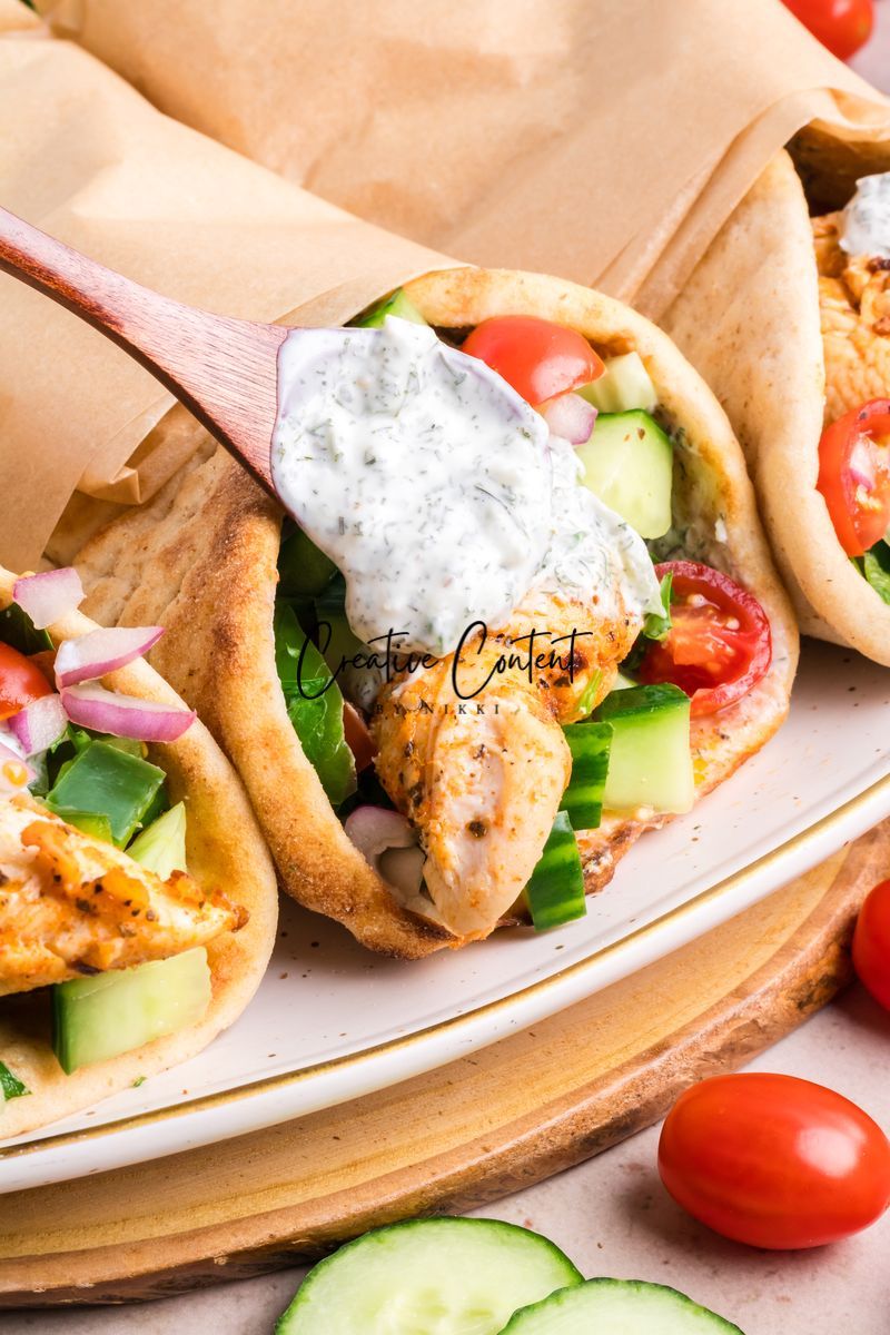 Chicken Gyros + Tzatziki Sauce - Set 1 of 2