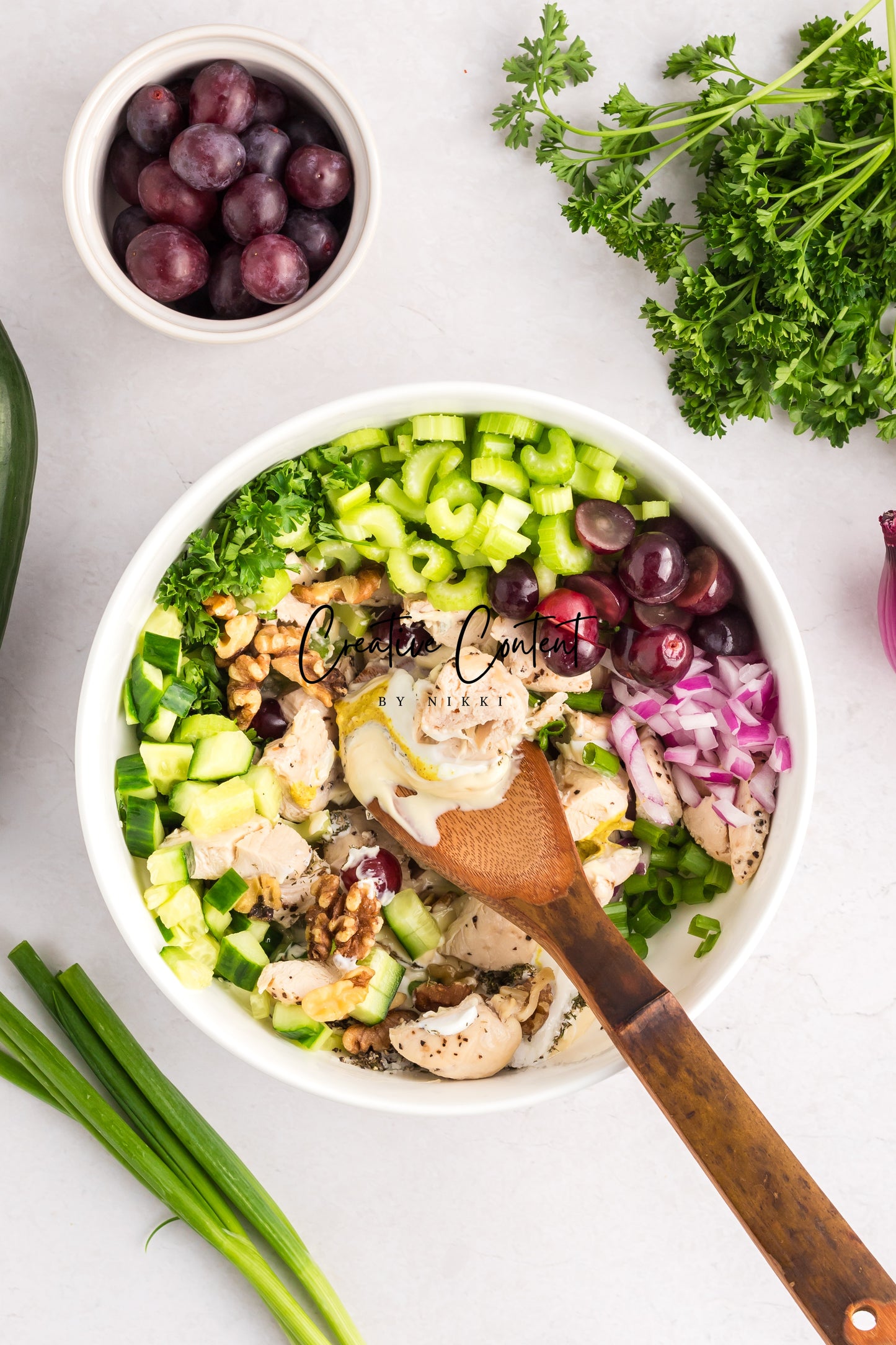 Chicken Salad with Grapes and Walnuts - Set 2 of 2