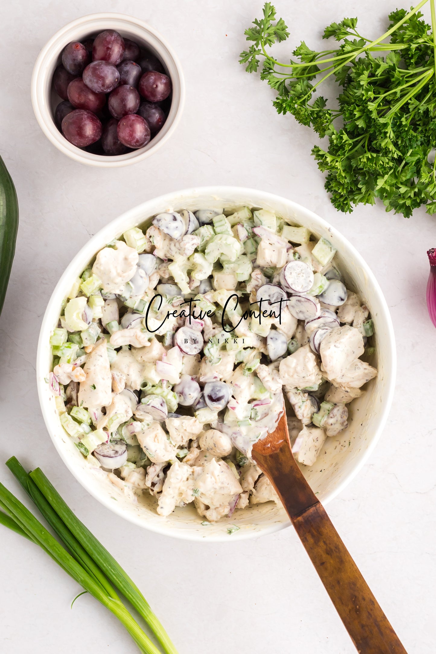Chicken Salad with Grapes and Walnuts - Set 2 of 2