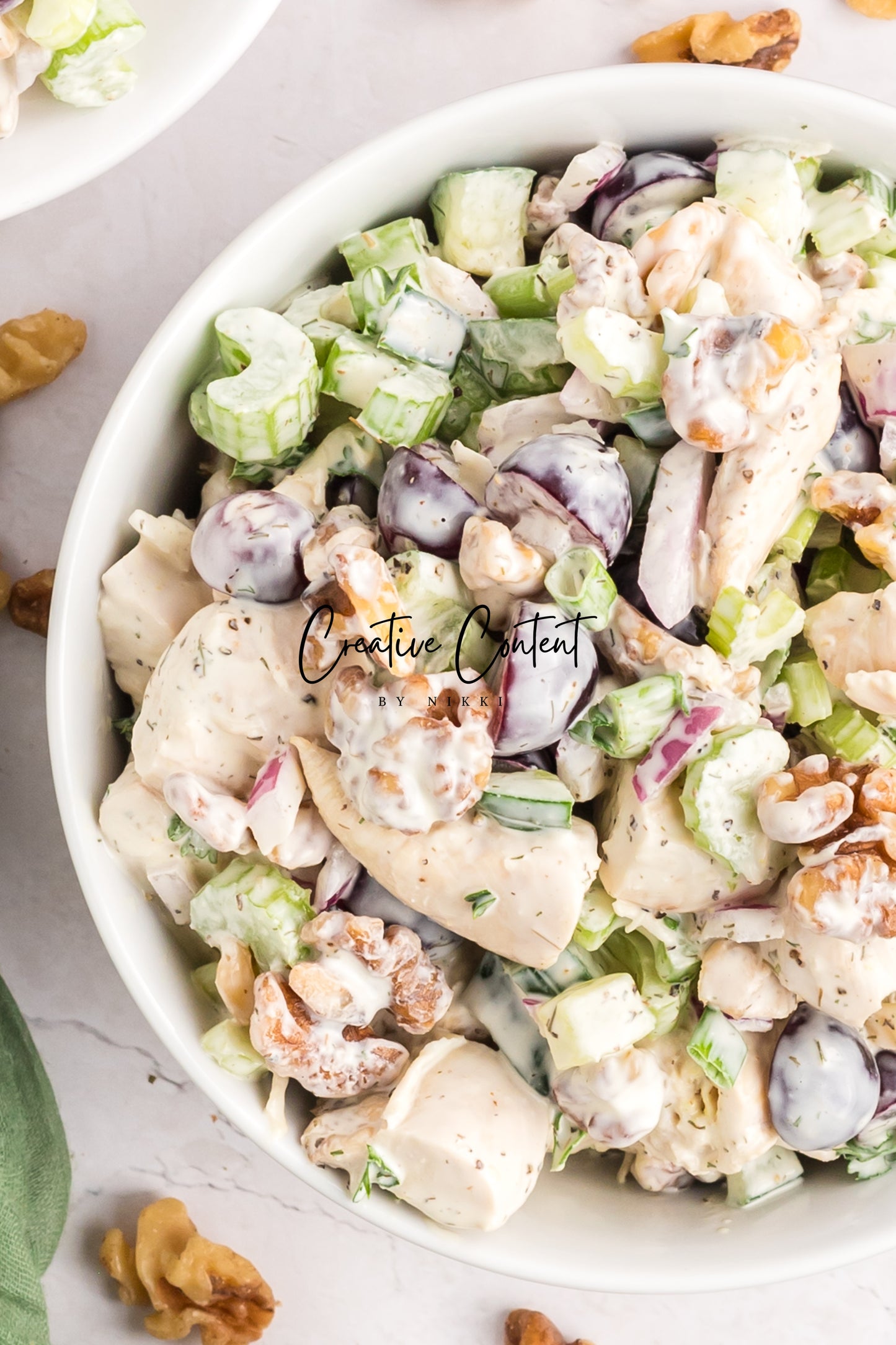 Chicken Salad with Grapes and Walnuts - Set 1 of 2