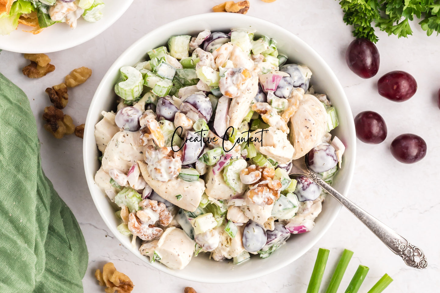 Chicken Salad with Grapes and Walnuts - Set 1 of 2