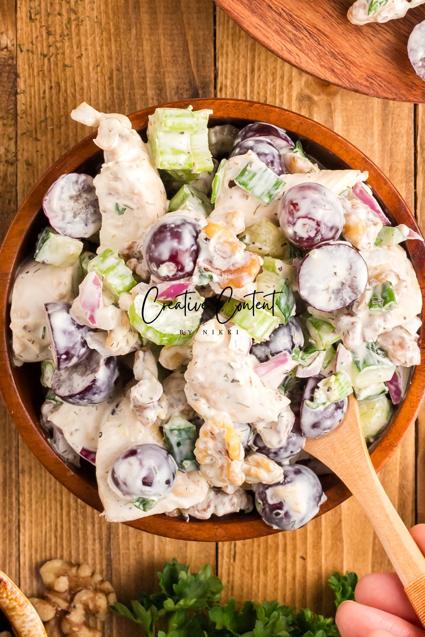 Chicken Salad with Grapes and Walnuts - Set 2 of 2