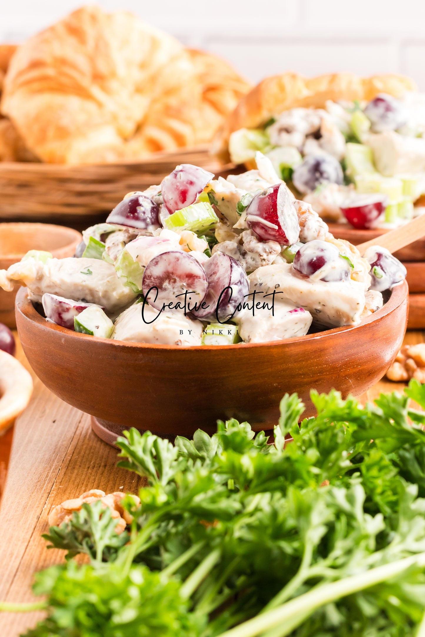Chicken Salad with Grapes and Walnuts - Set 2 of 2