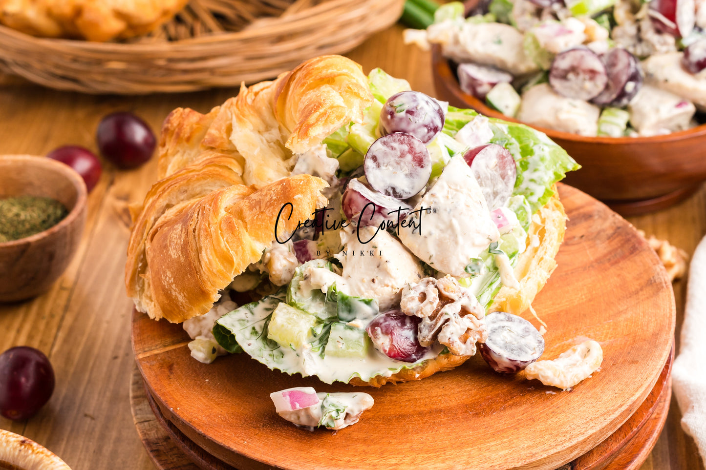Chicken Salad with Grapes and Walnuts - Set 2 of 2