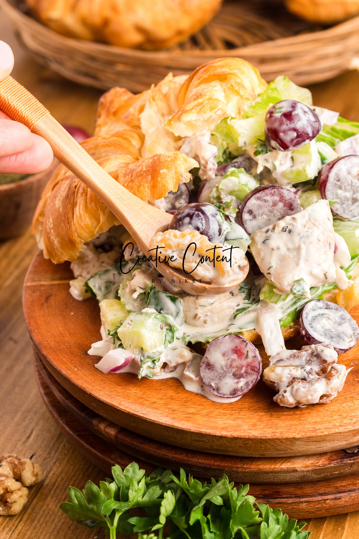 Chicken Salad with Grapes and Walnuts - Set 2 of 2