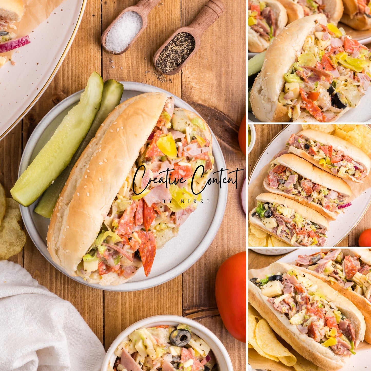 Chopped Italian Sandwich - Set 3 of 3