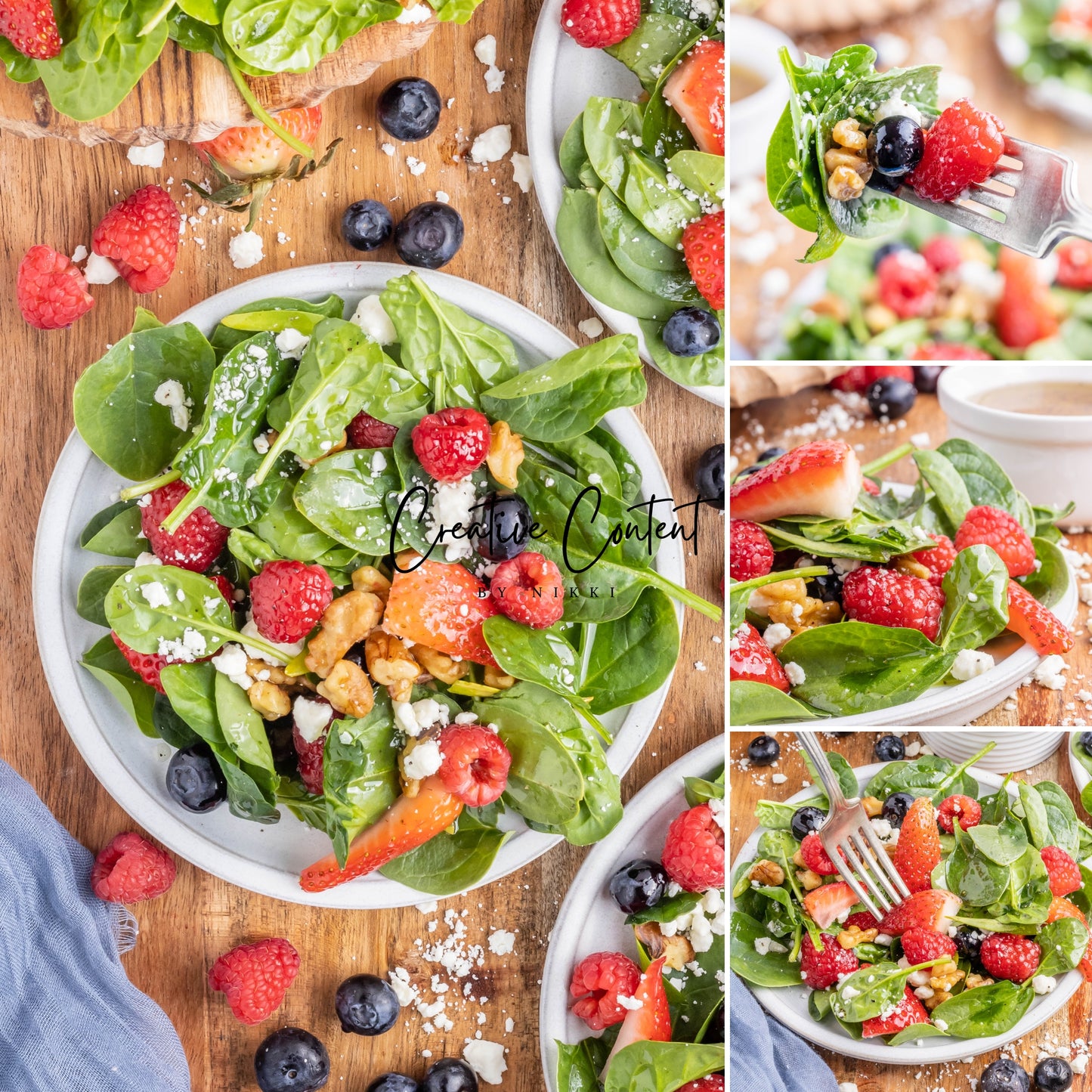 Spinach and Berry Salad - Set 2 of 2