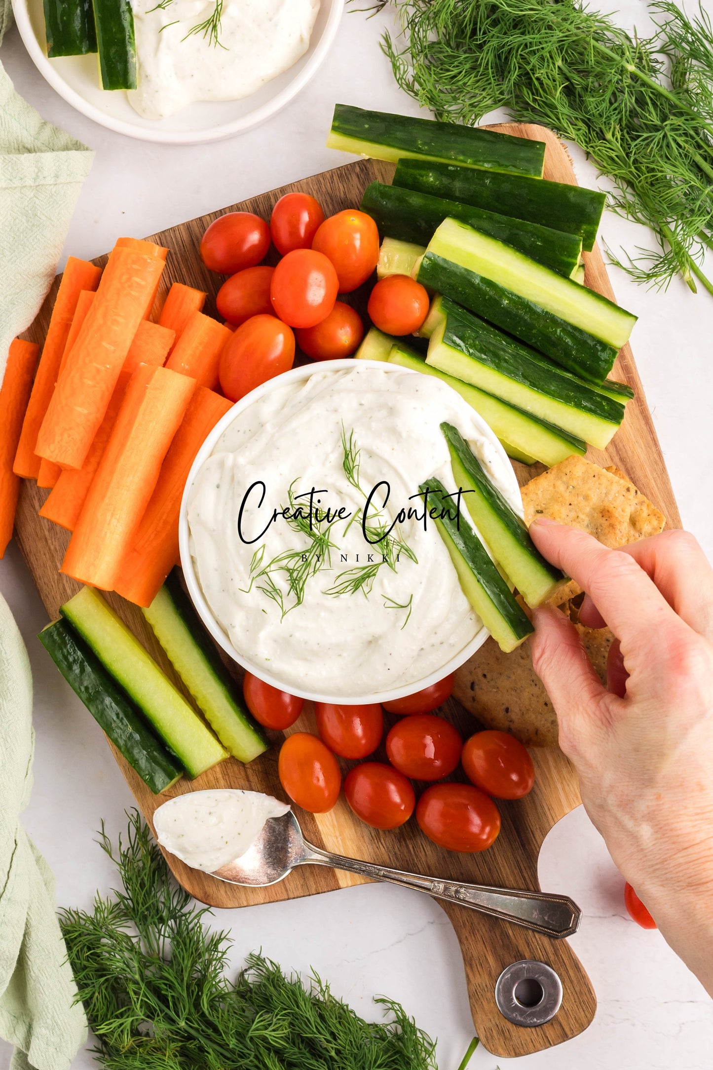 Whipped Cottage Cheese Ranch Dip - Set 1 of 2
