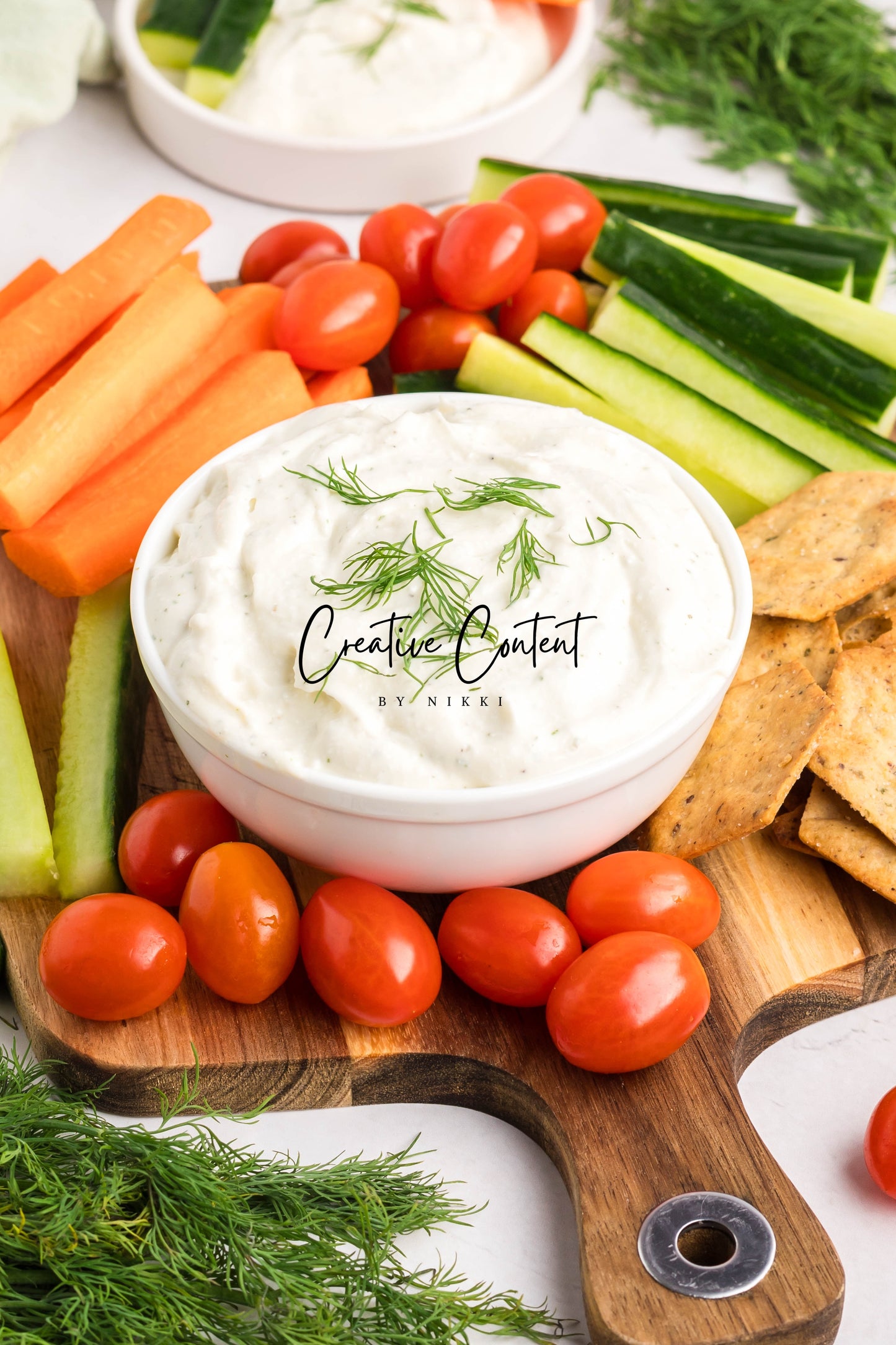 Whipped Cottage Cheese Ranch Dip - Set 1 of 2