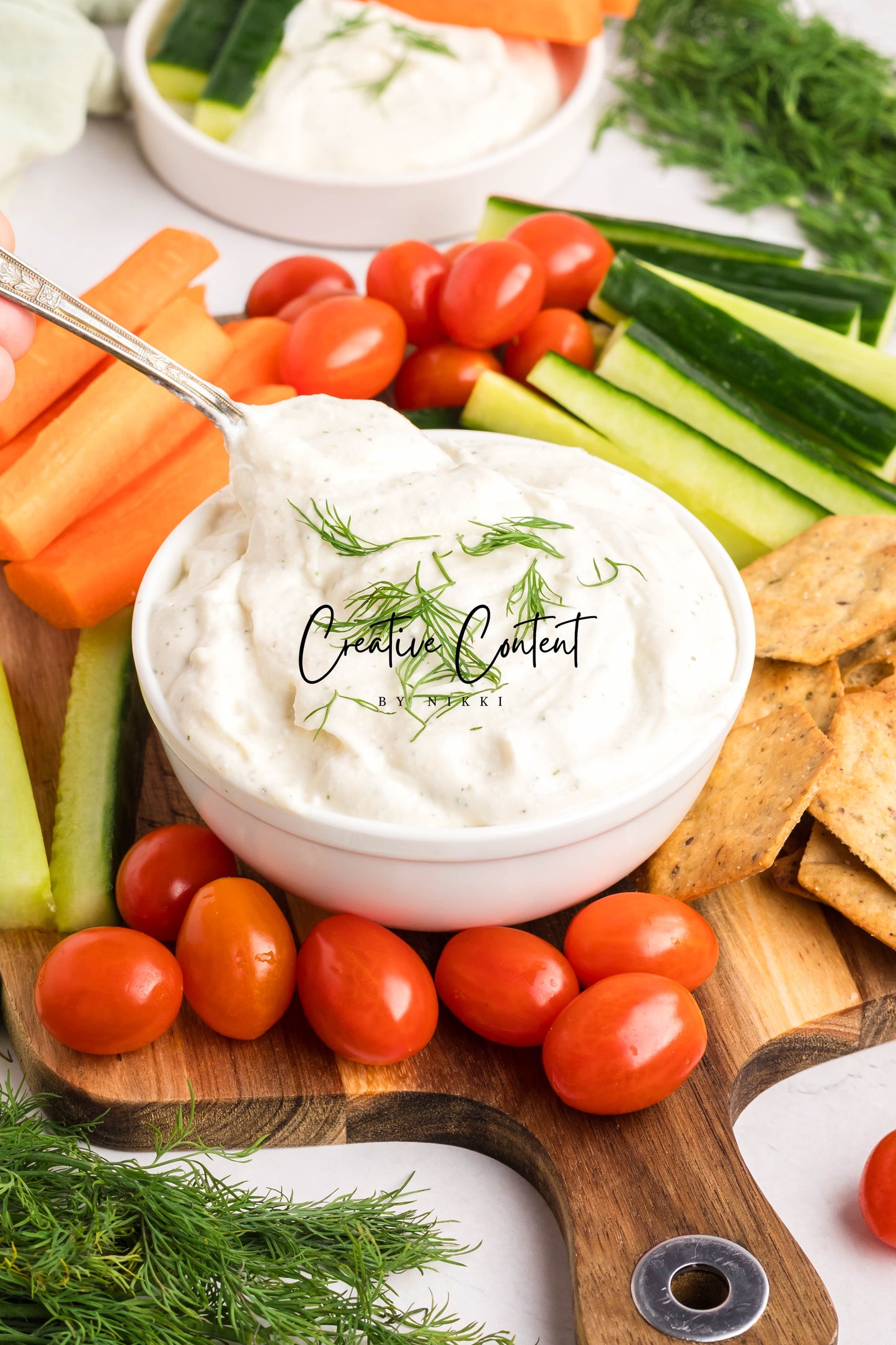 Whipped Cottage Cheese Ranch Dip - Set 1 of 2