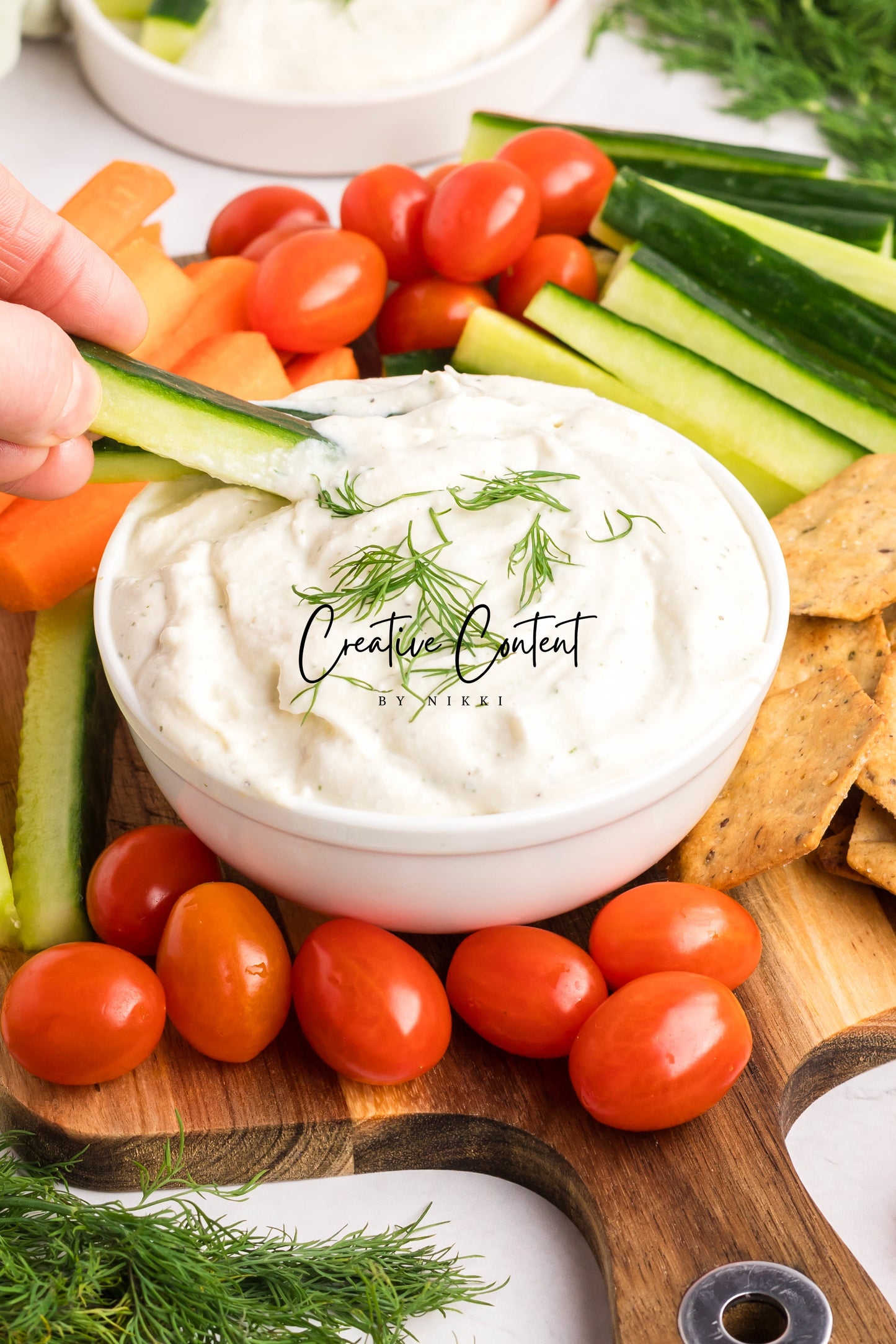 Whipped Cottage Cheese Ranch Dip - Set 1 of 2