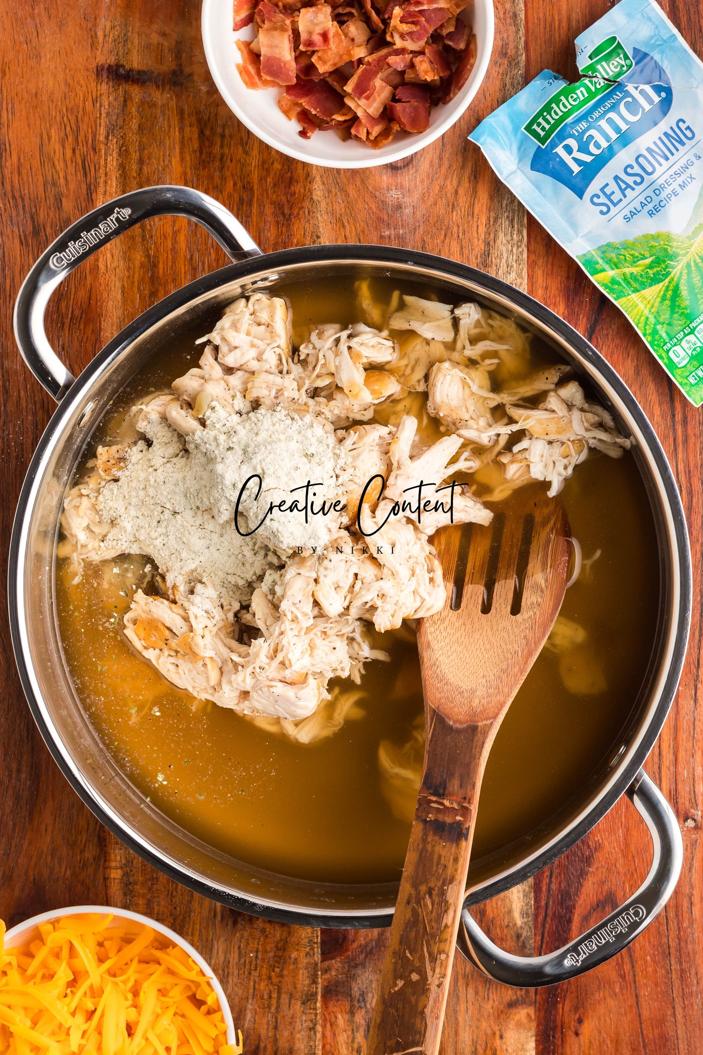 Crack Chicken Soup with Cheddar Bay Biscuit Topping - Exclusive