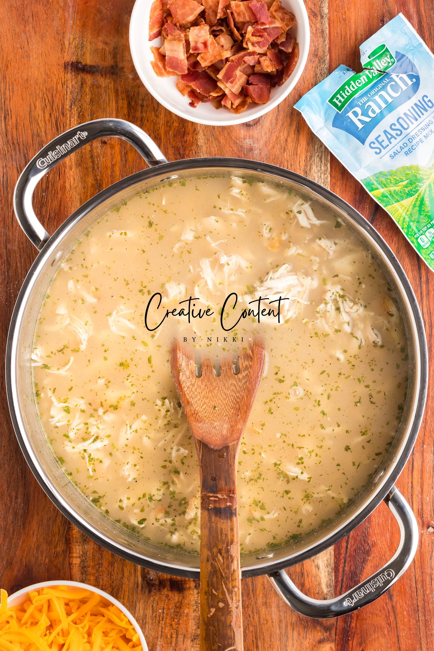 Crack Chicken Soup with Cheddar Bay Biscuit Topping - Exclusive
