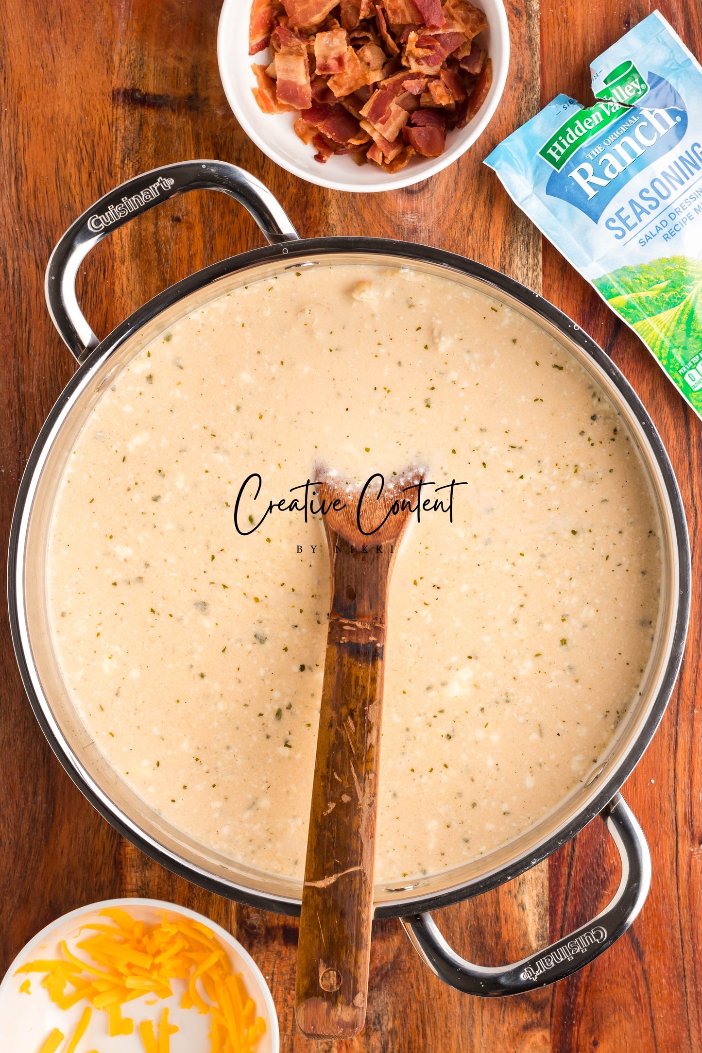 Crack Chicken Soup with Cheddar Bay Biscuit Topping - Exclusive