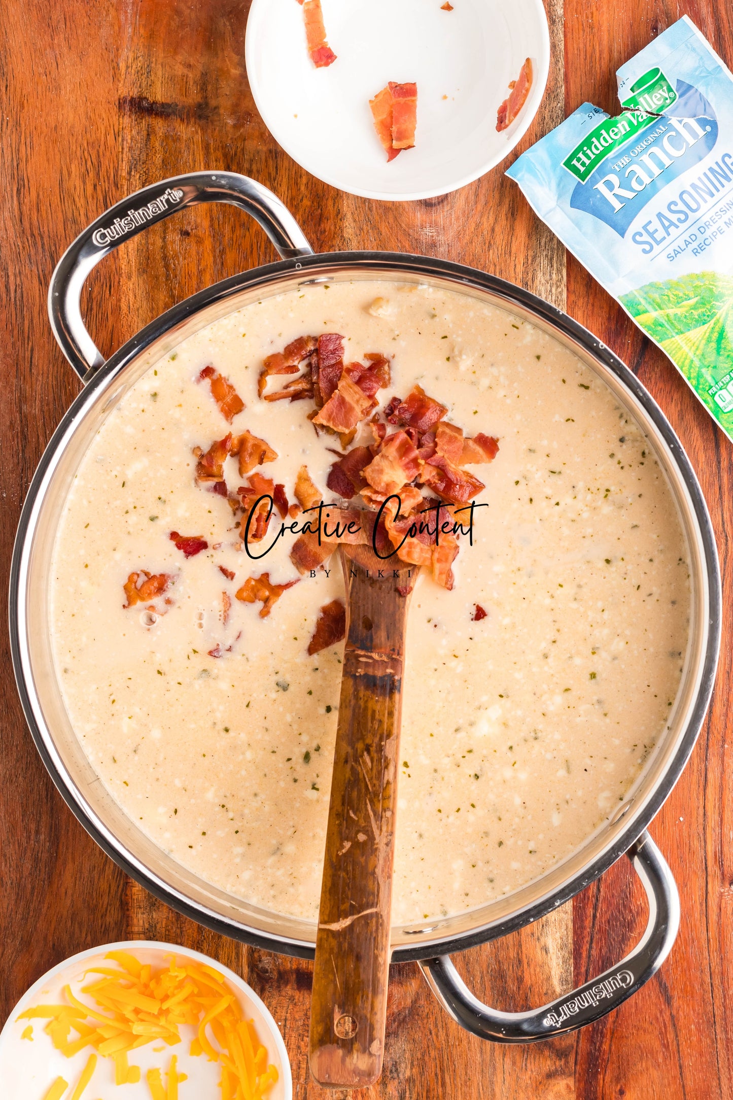 Crack Chicken Soup with Cheddar Bay Biscuit Topping - Exclusive