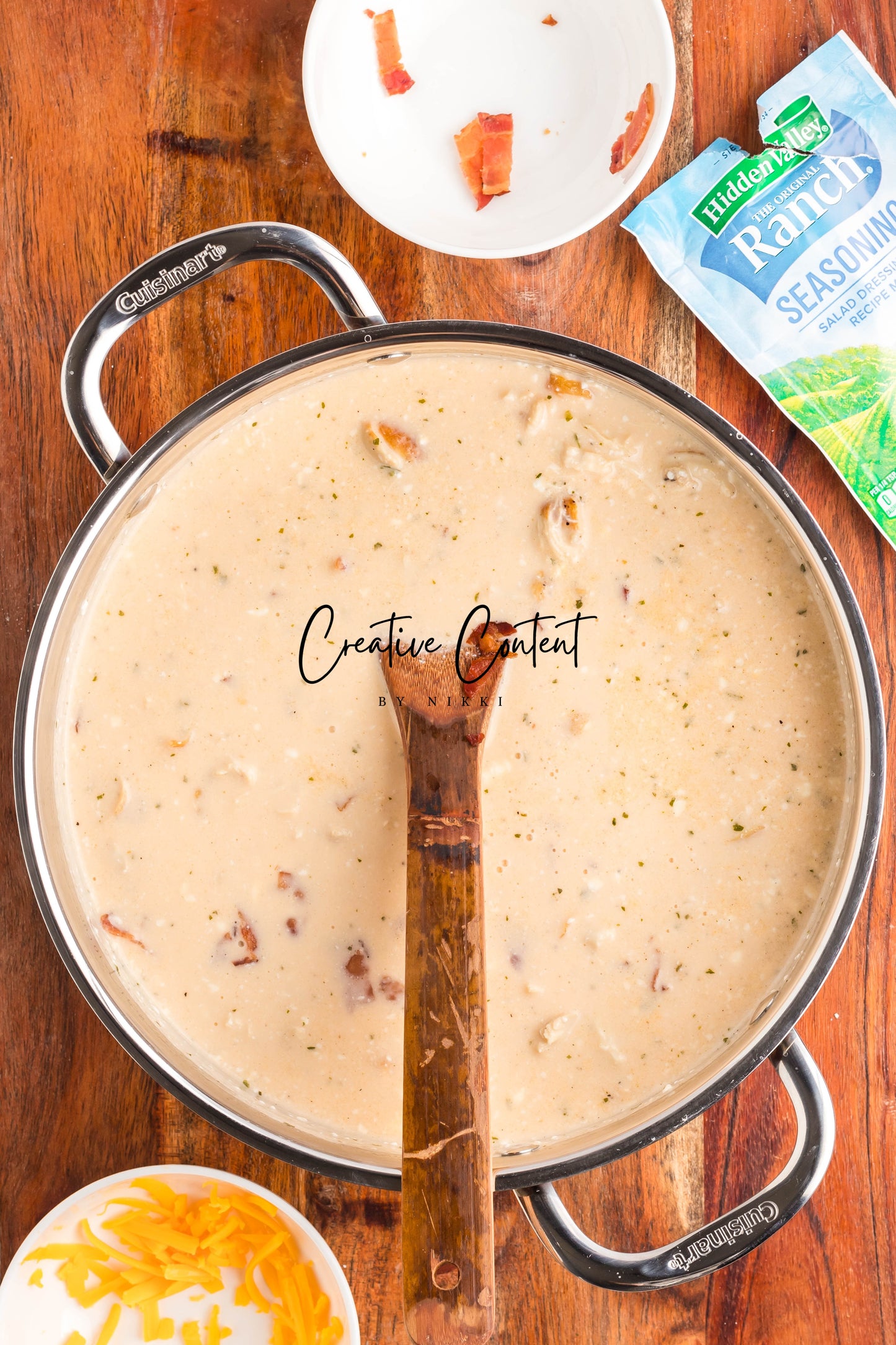 Crack Chicken Soup with Cheddar Bay Biscuit Topping - Exclusive