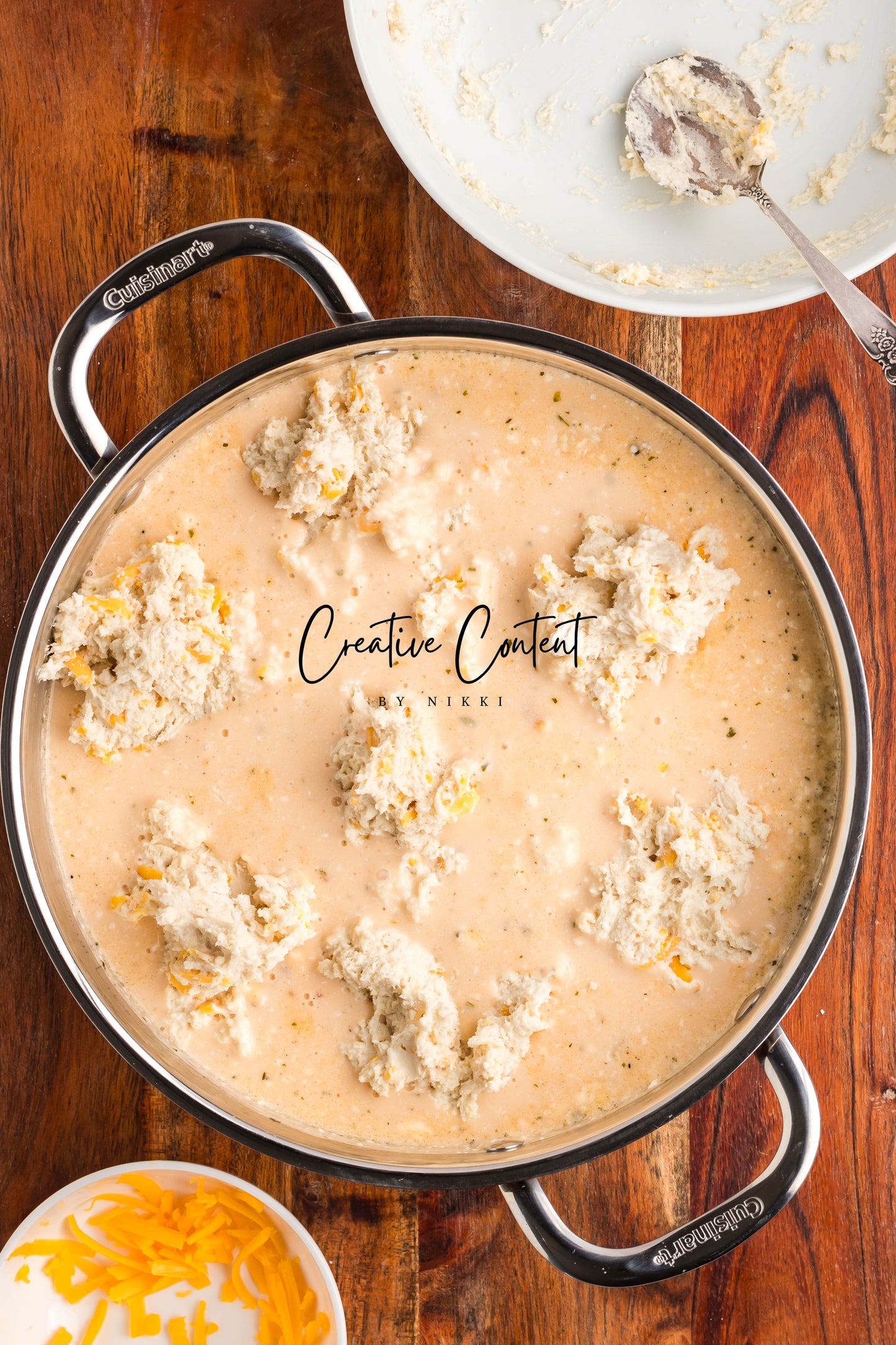Crack Chicken Soup with Cheddar Bay Biscuit Topping - Exclusive