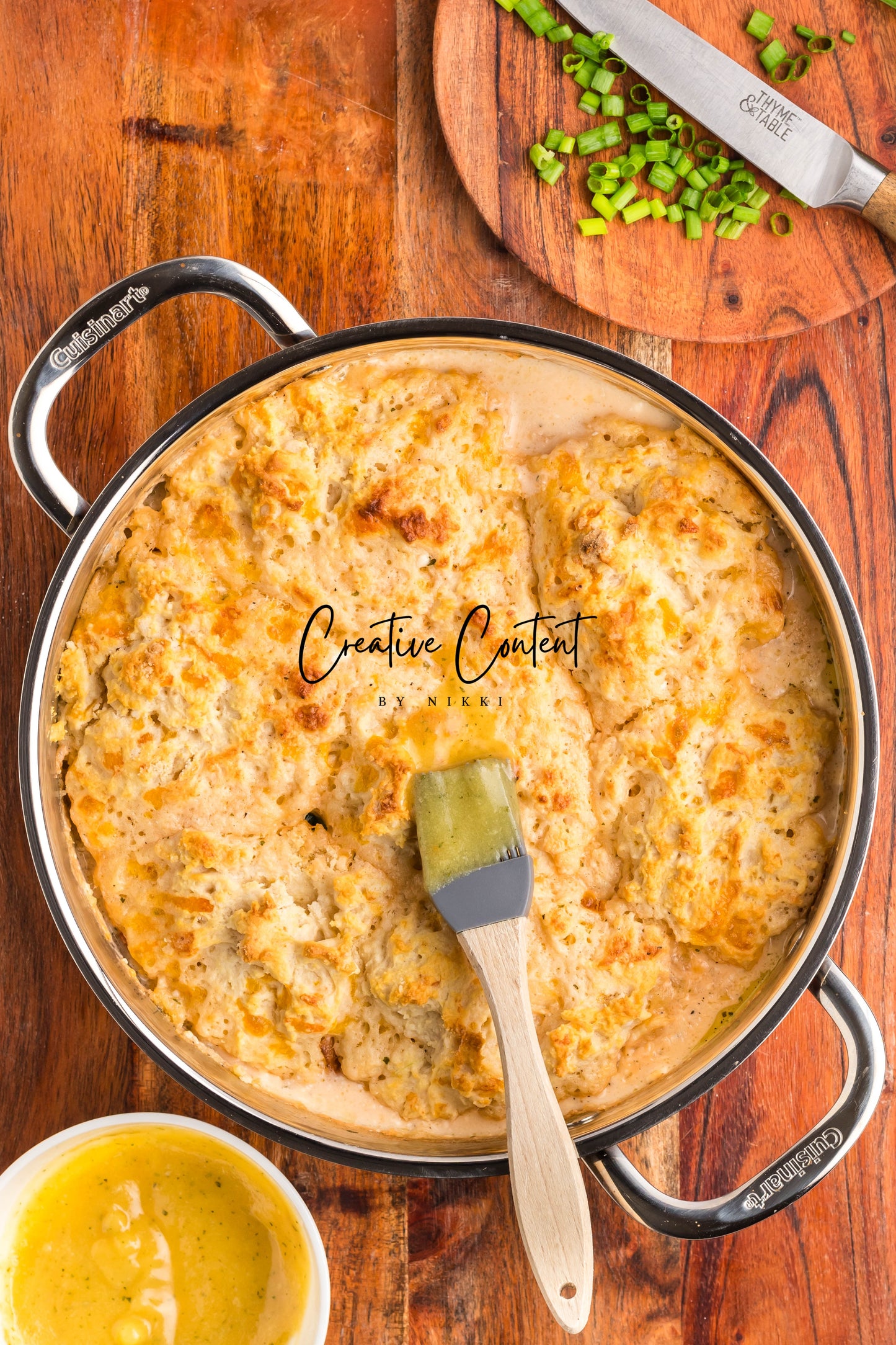Crack Chicken Soup with Cheddar Bay Biscuit Topping - Exclusive