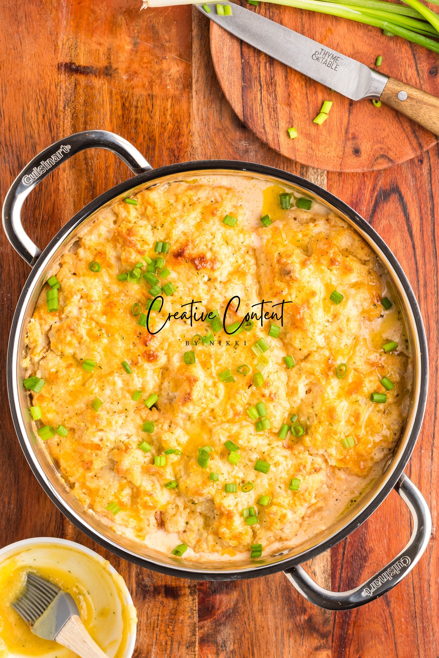 Crack Chicken Soup with Cheddar Bay Biscuit Topping - Exclusive