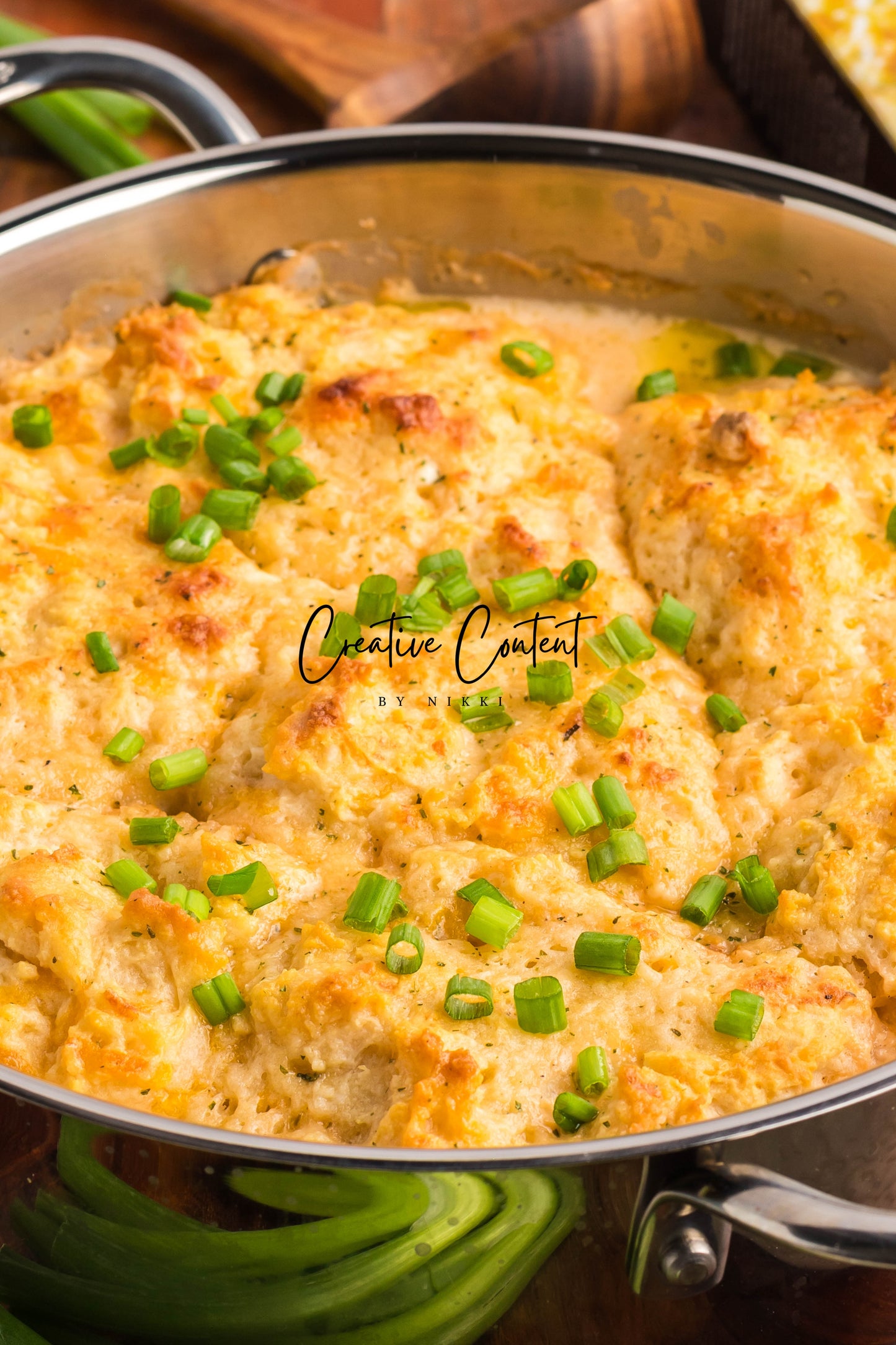 Crack Chicken Soup with Cheddar Bay Biscuit Topping - Exclusive