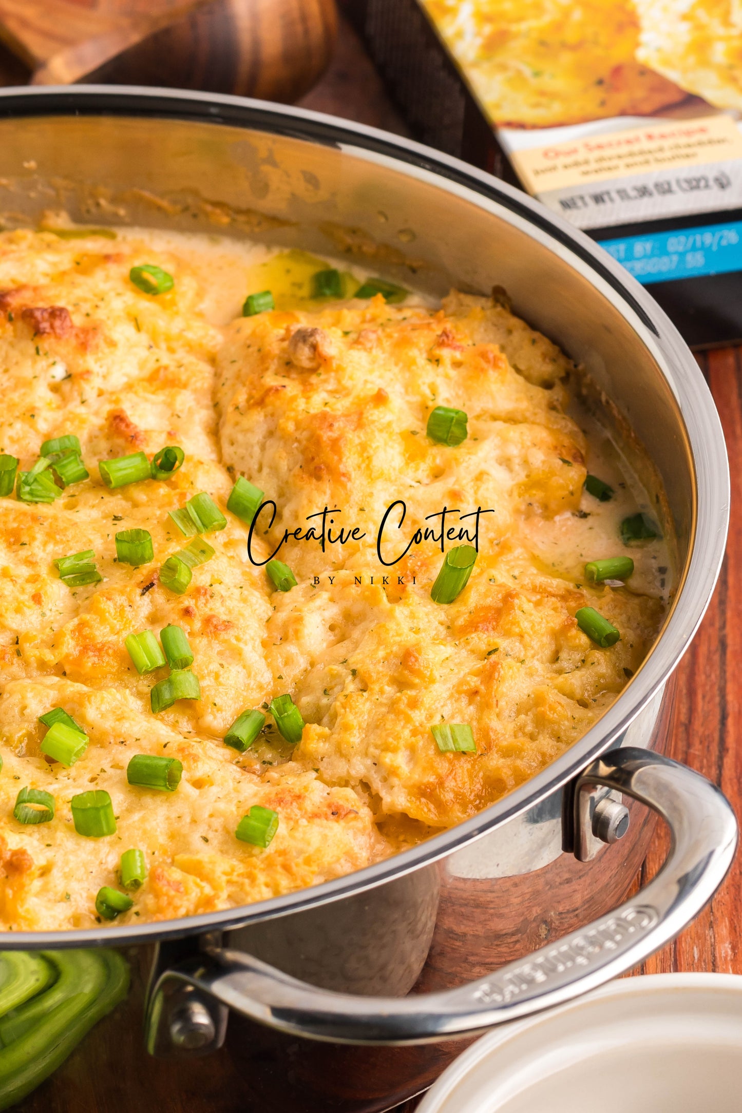 Crack Chicken Soup with Cheddar Bay Biscuit Topping - Exclusive