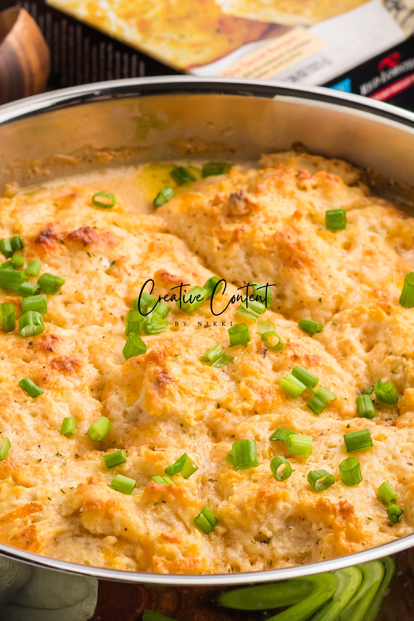 Crack Chicken Soup with Cheddar Bay Biscuit Topping - Exclusive