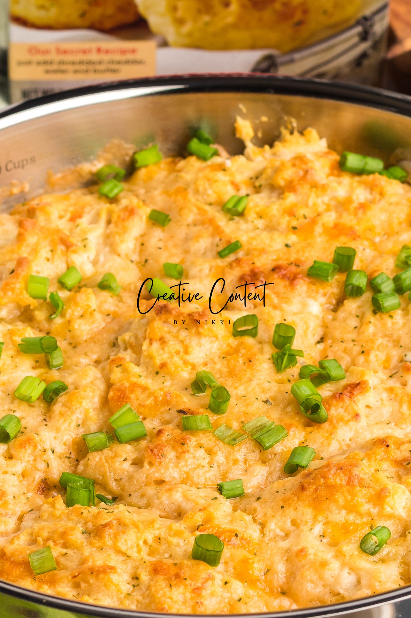 Crack Chicken Soup with Cheddar Bay Biscuit Topping - Exclusive