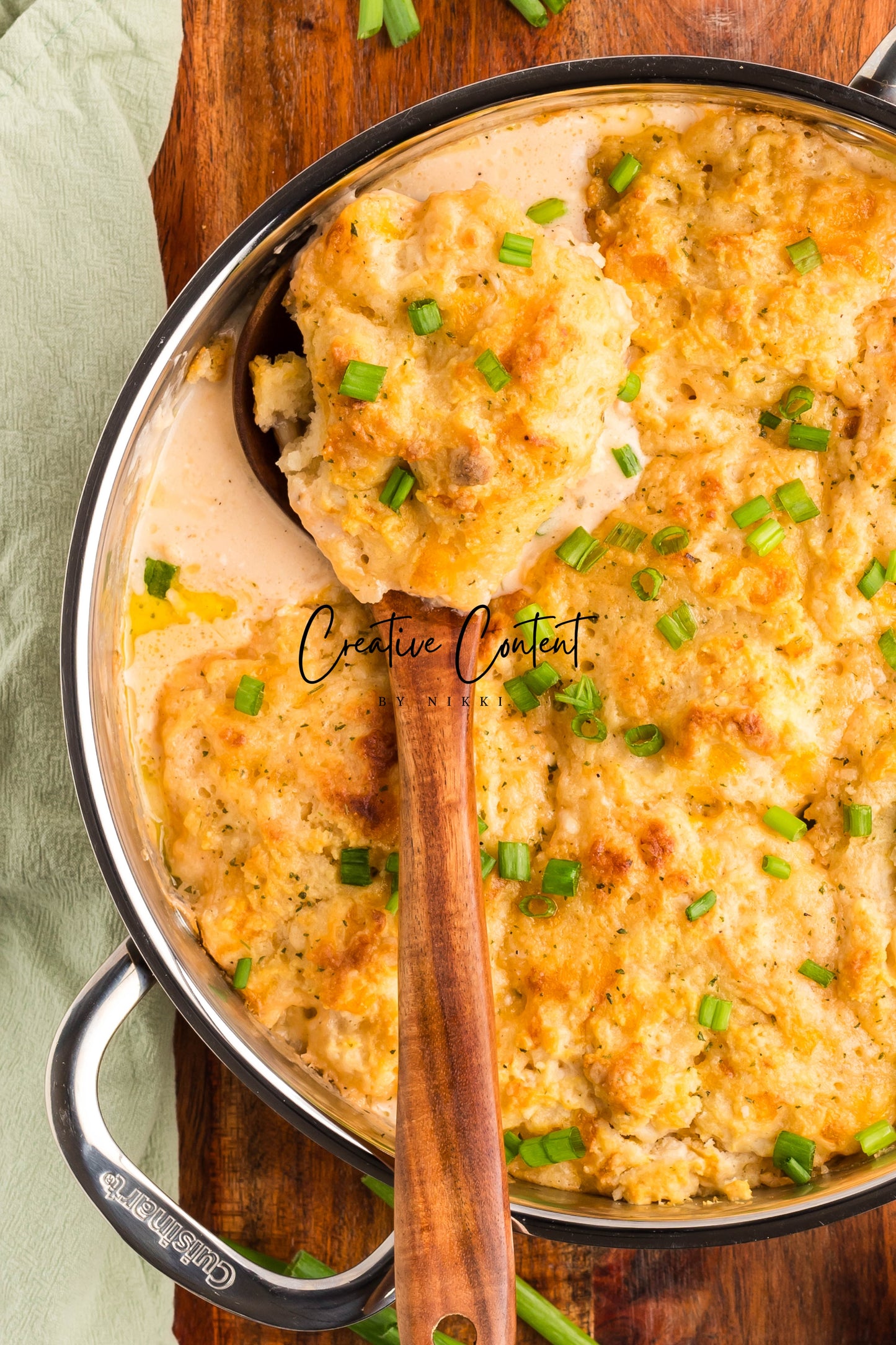 Crack Chicken Soup with Cheddar Bay Biscuit Topping - Exclusive
