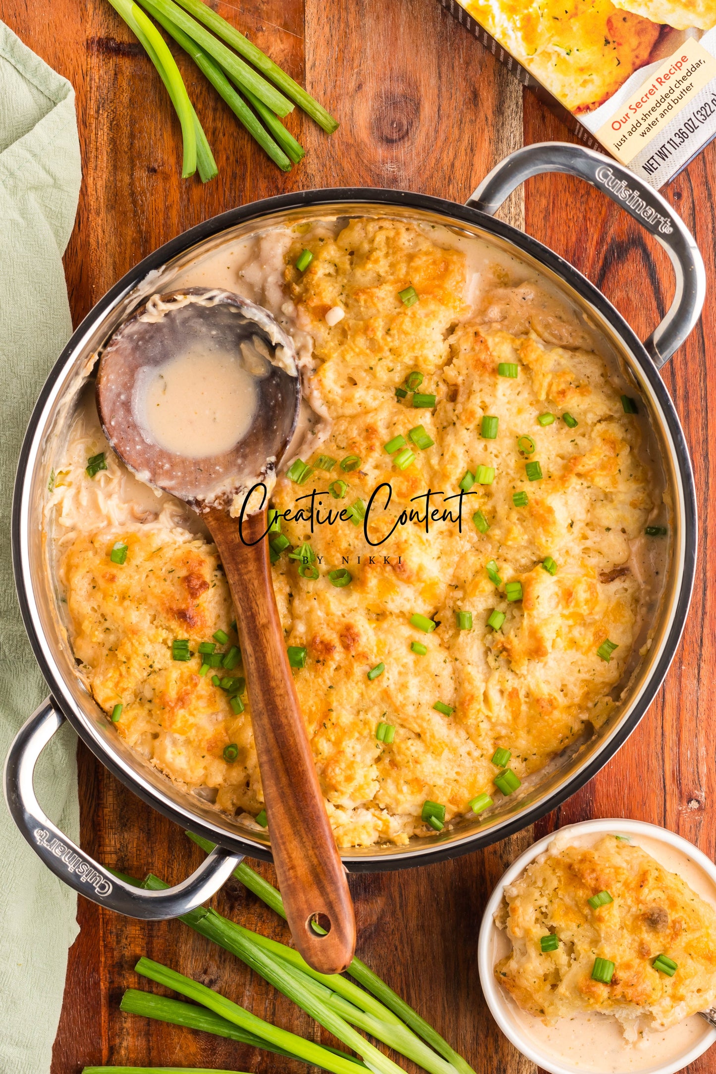 Crack Chicken Soup with Cheddar Bay Biscuit Topping - Exclusive