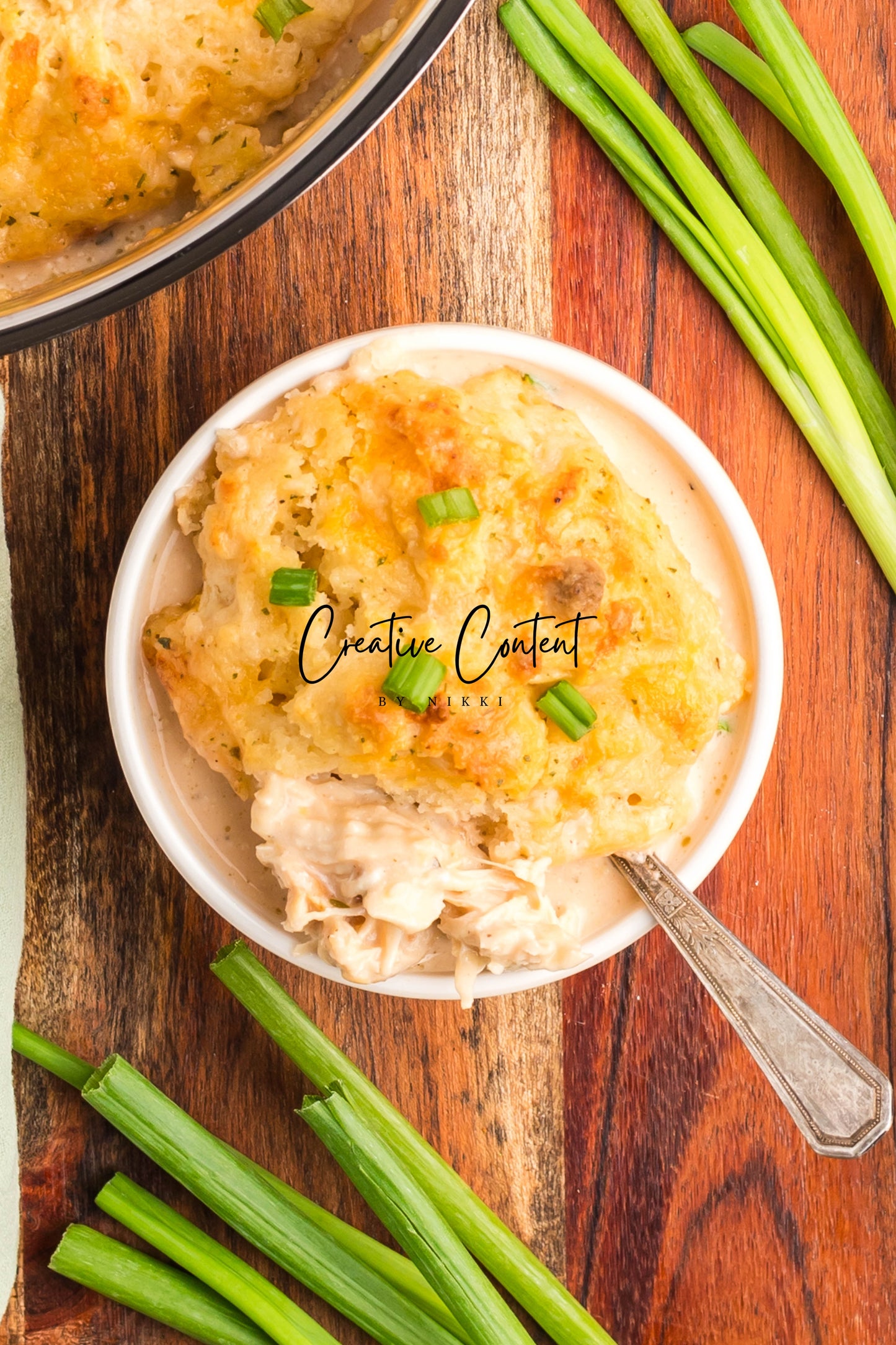 Crack Chicken Soup with Cheddar Bay Biscuit Topping - Exclusive