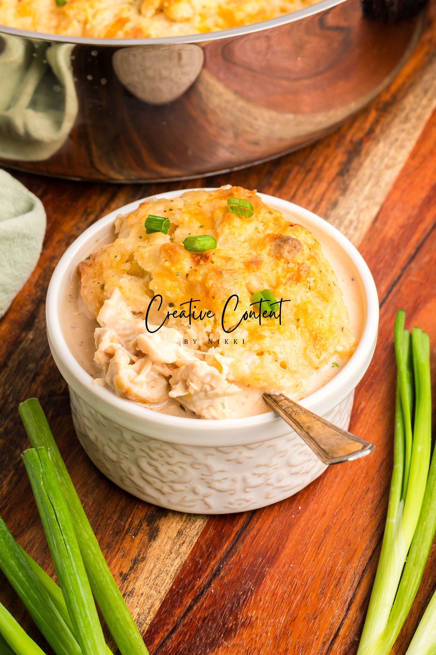 Crack Chicken Soup with Cheddar Bay Biscuit Topping - Exclusive