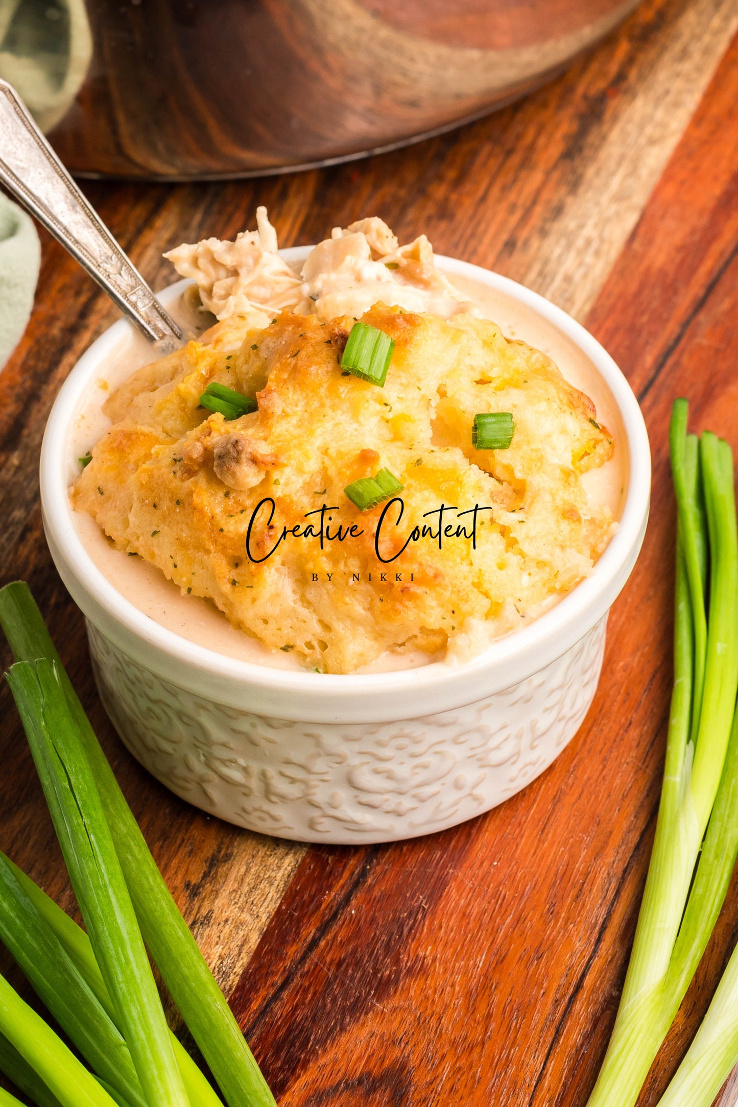 Crack Chicken Soup with Cheddar Bay Biscuit Topping - Exclusive