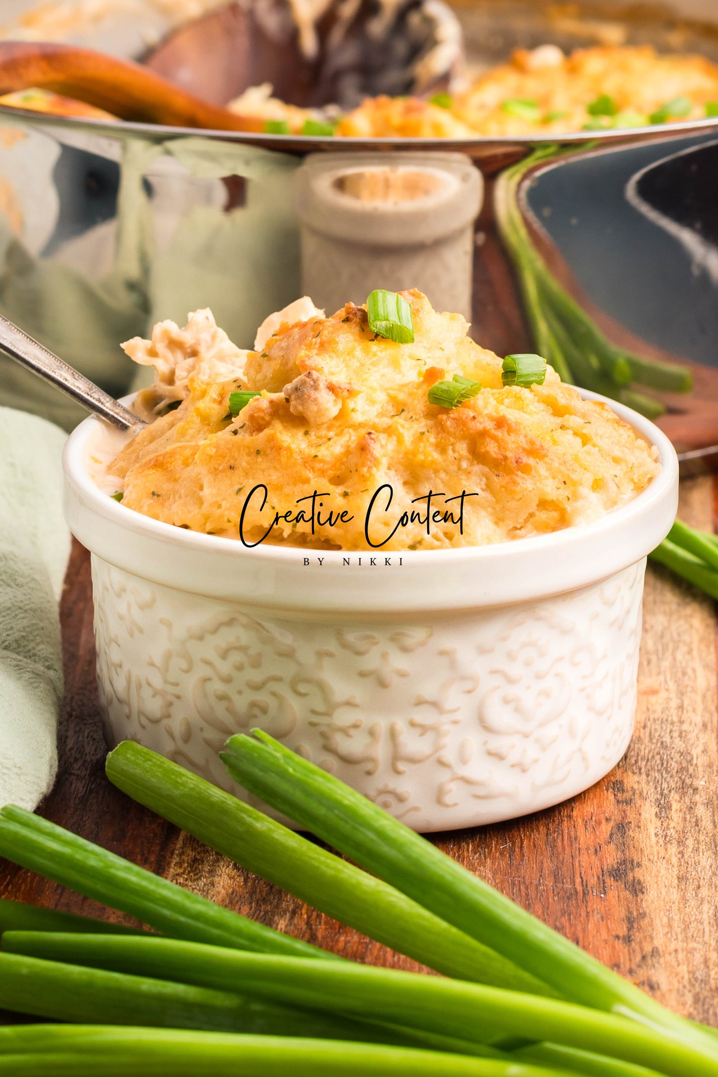 Crack Chicken Soup with Cheddar Bay Biscuit Topping - Exclusive