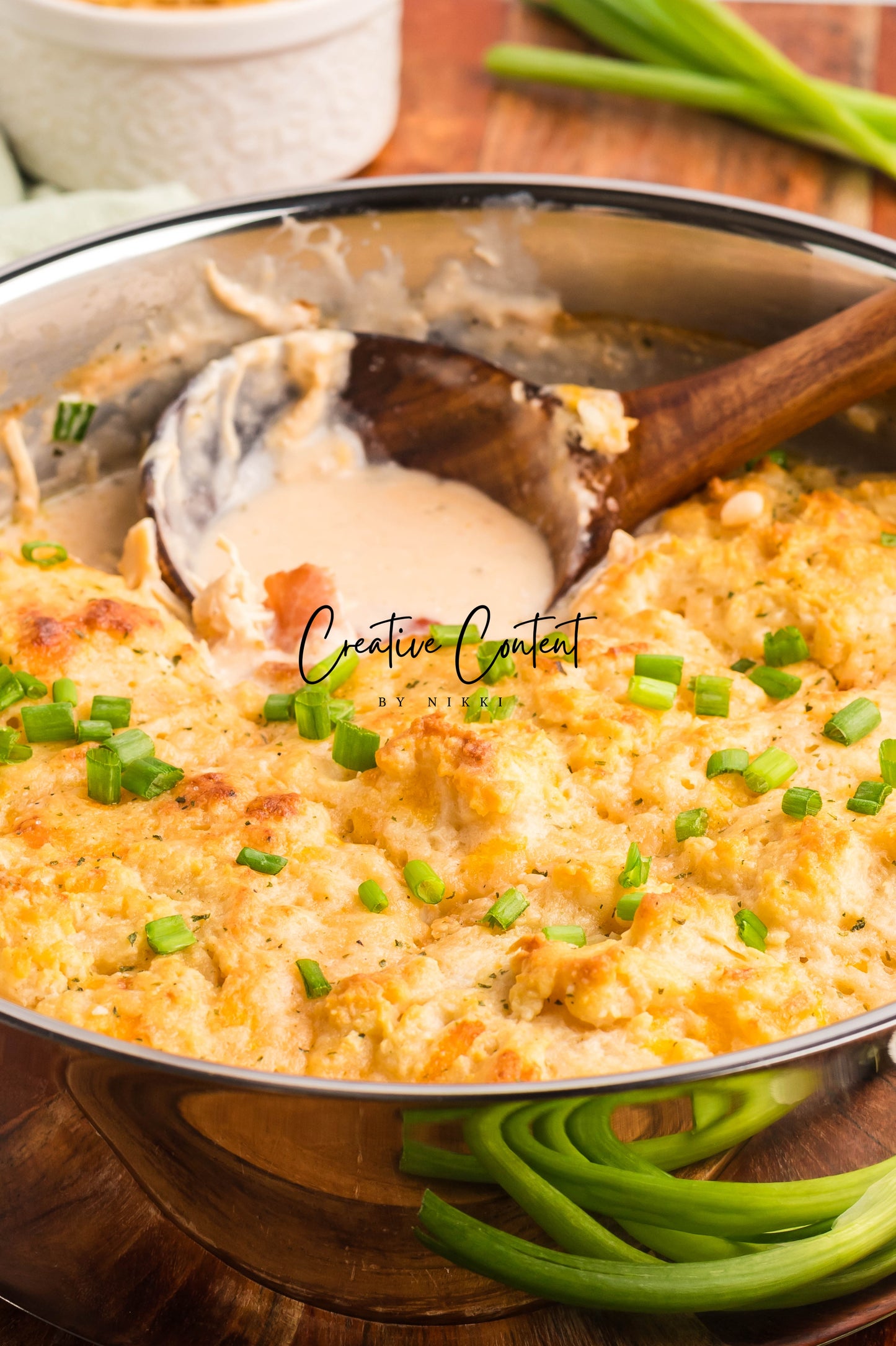 Crack Chicken Soup with Cheddar Bay Biscuit Topping - Exclusive