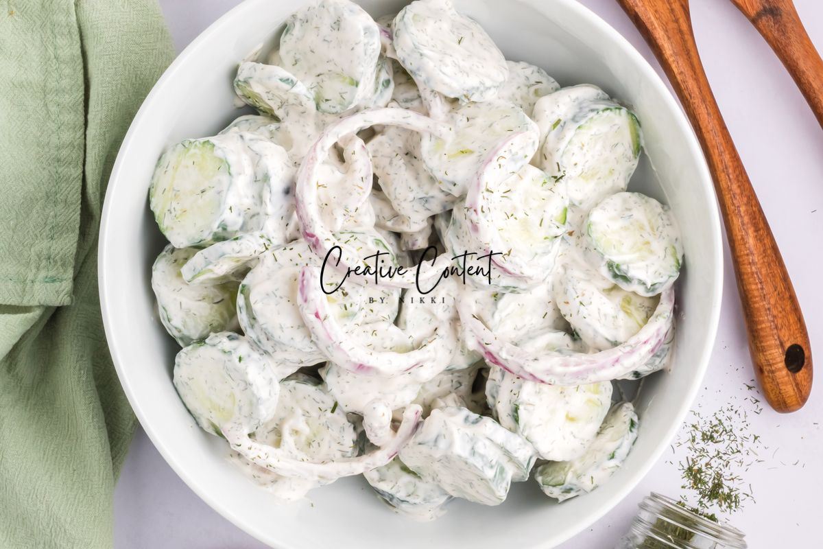 Creamy Cucumber Salad - Set 1 of 2