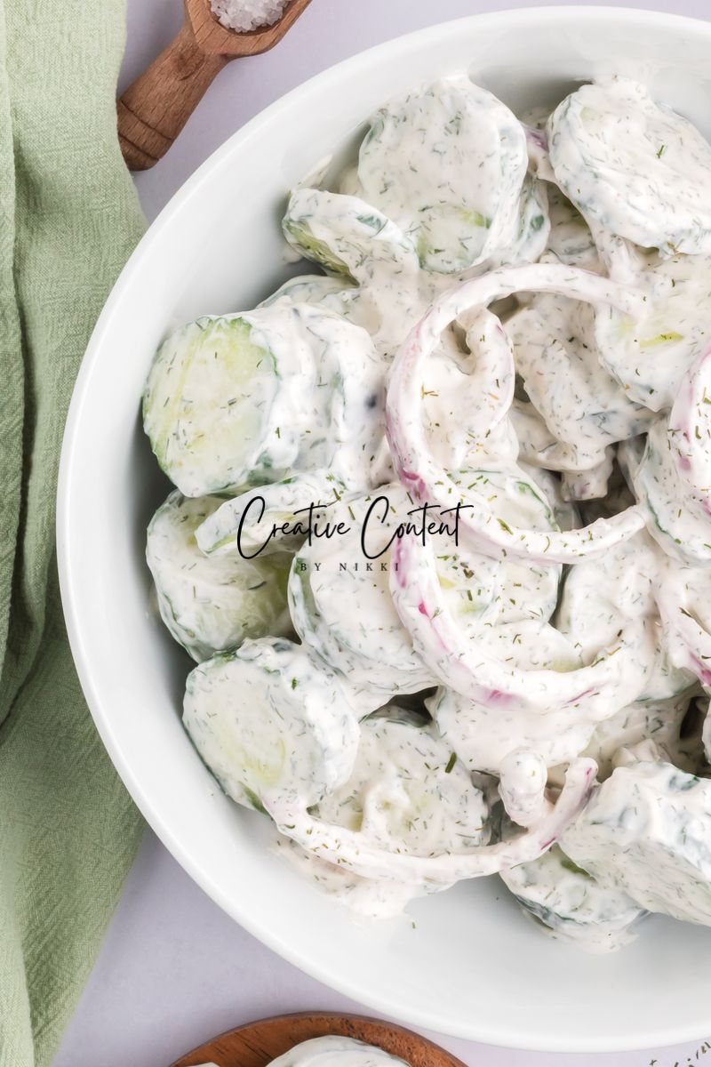 Creamy Cucumber Salad - Set 1 of 2