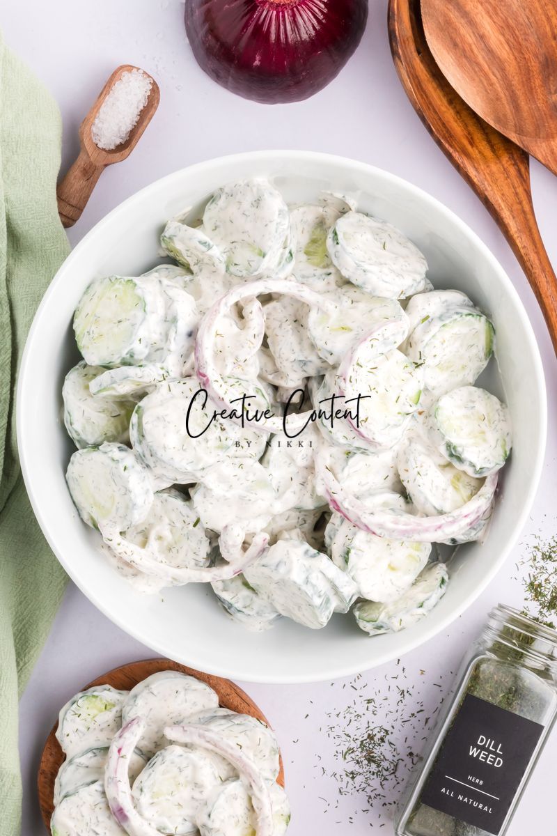 Creamy Cucumber Salad - Set 1 of 2