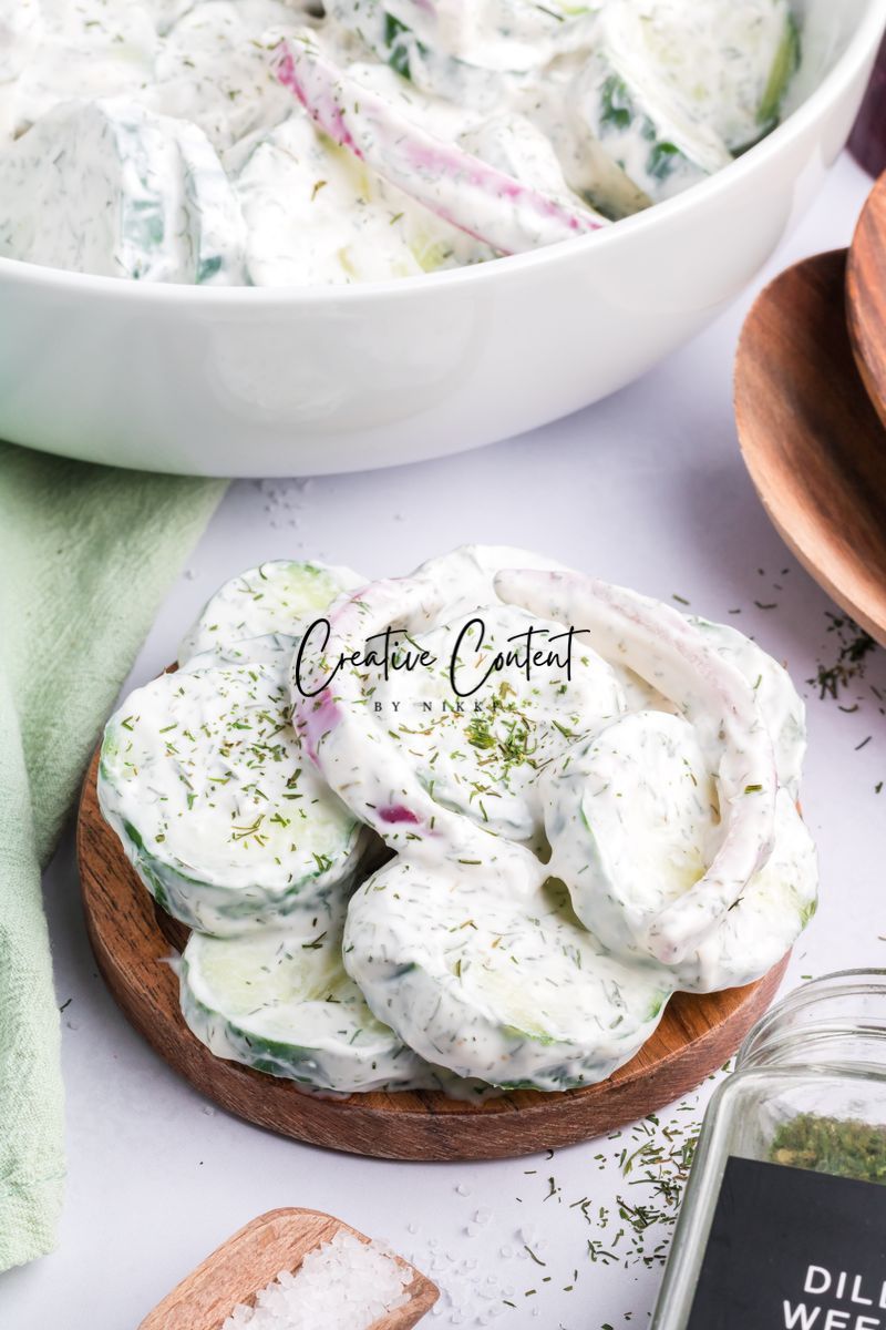 Creamy Cucumber Salad - Set 1 of 2