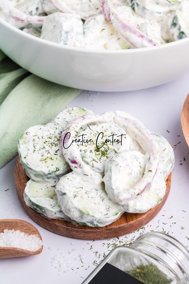 Creamy Cucumber Salad - Set 1 of 2