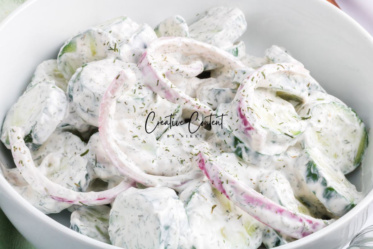 Creamy Cucumber Salad - Set 1 of 2