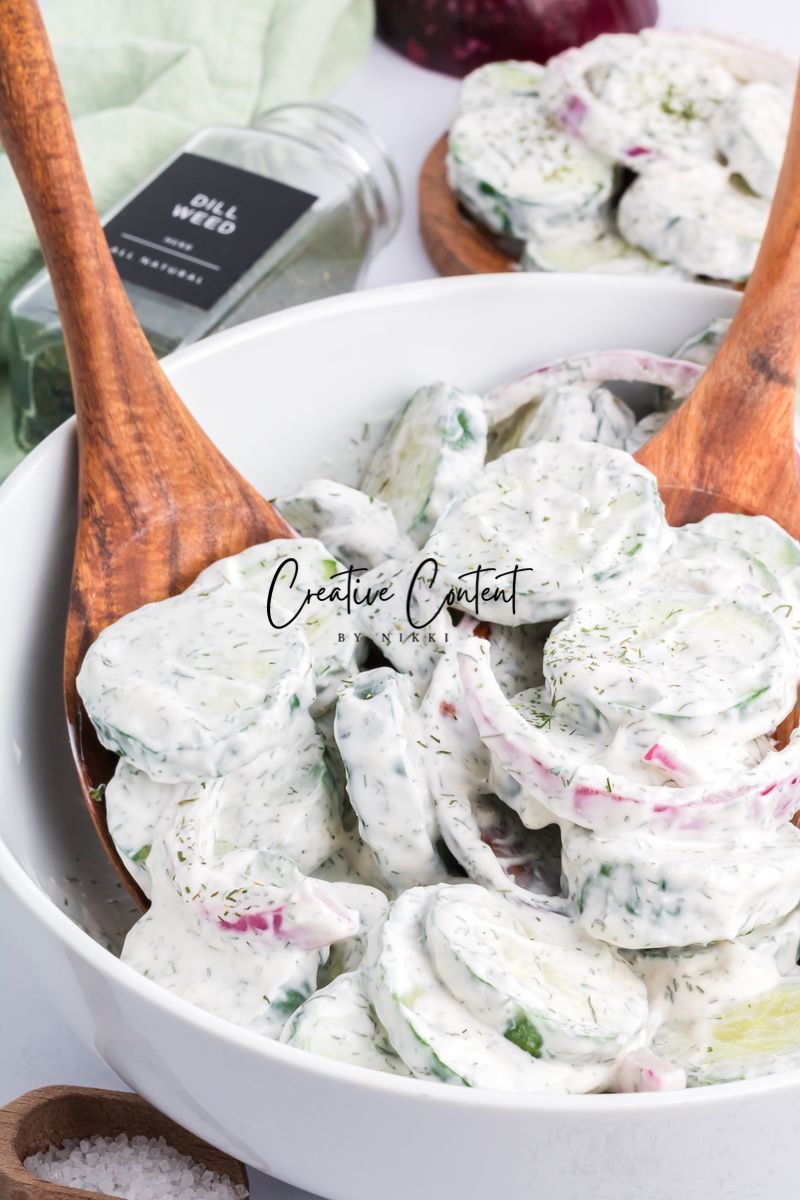 Creamy Cucumber Salad - Set 1 of 2