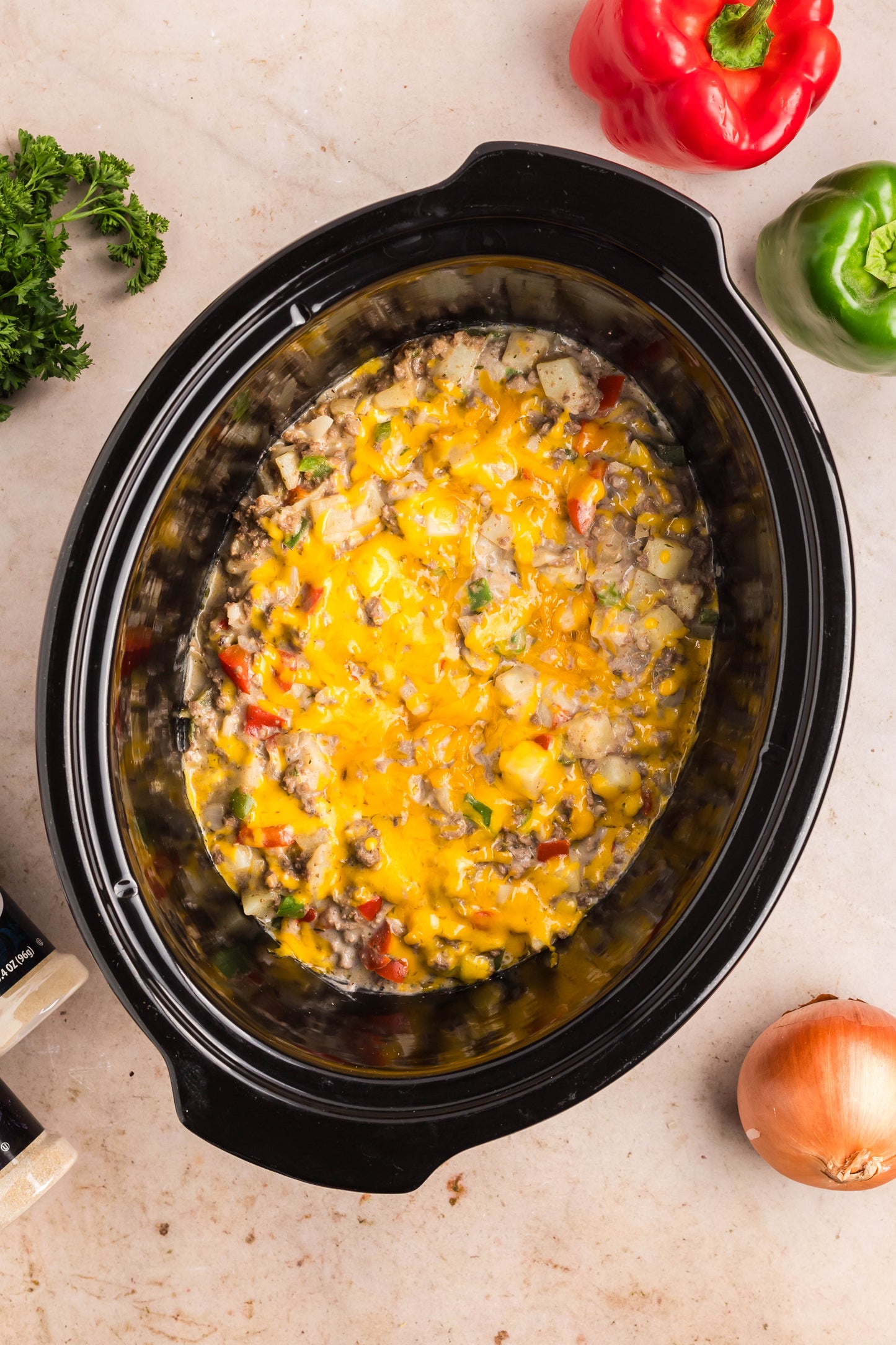 Crock Pot Cheesesteak Potato Casserole - Exclusive