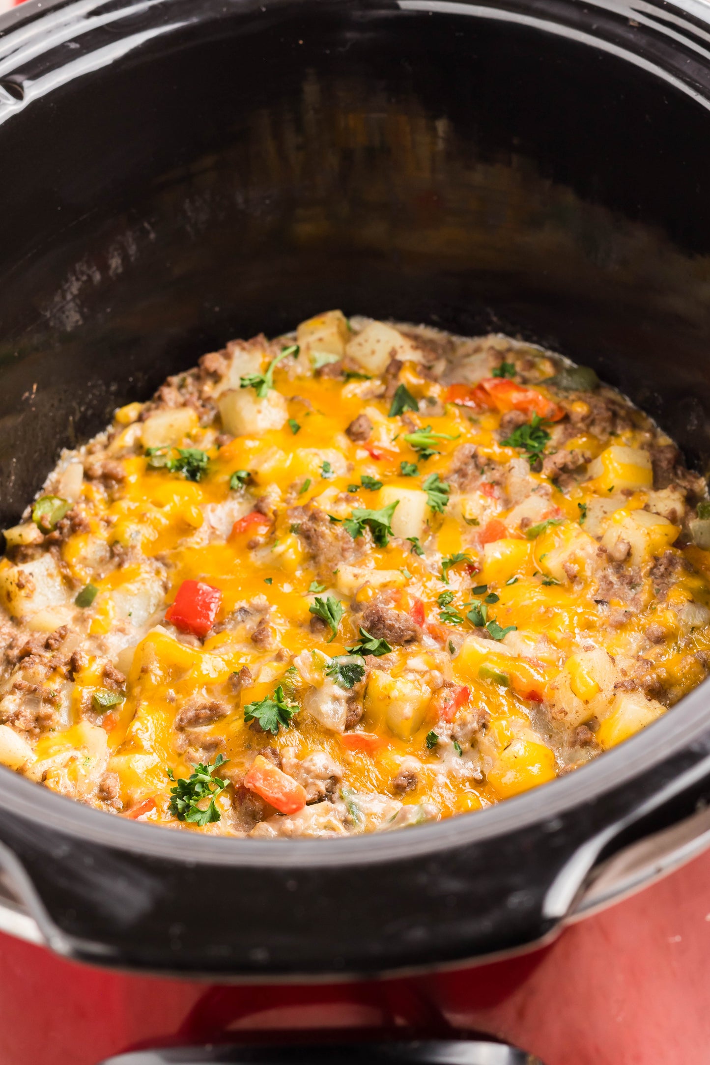 Crock Pot Cheesesteak Potato Casserole - Exclusive