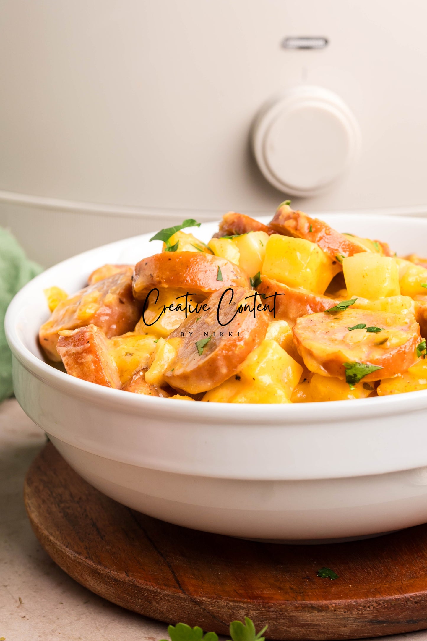 Crock Pot Cheesy Kielbasa and Potatoes - Exclusive