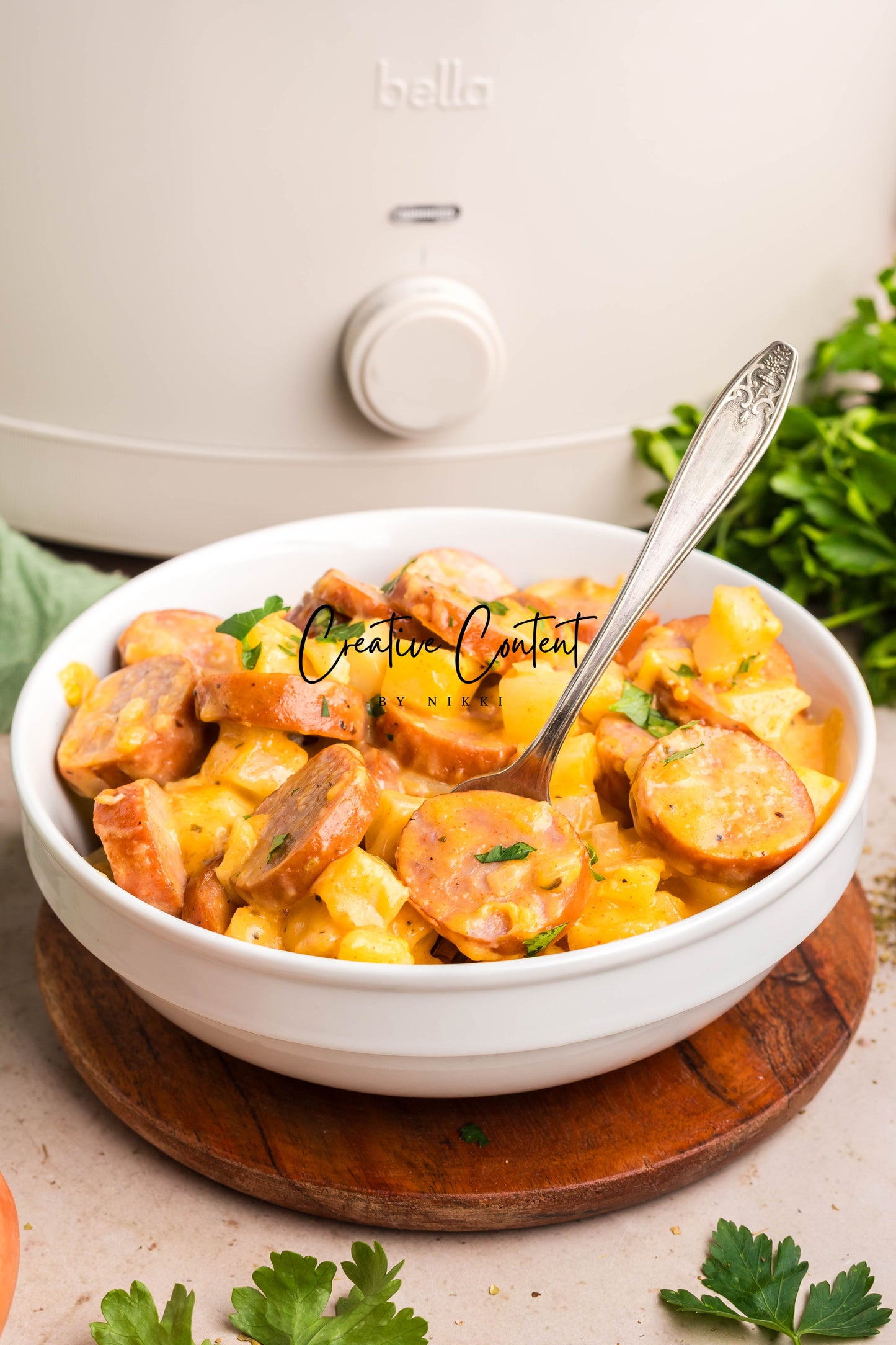 Crock Pot Cheesy Kielbasa and Potatoes - Exclusive